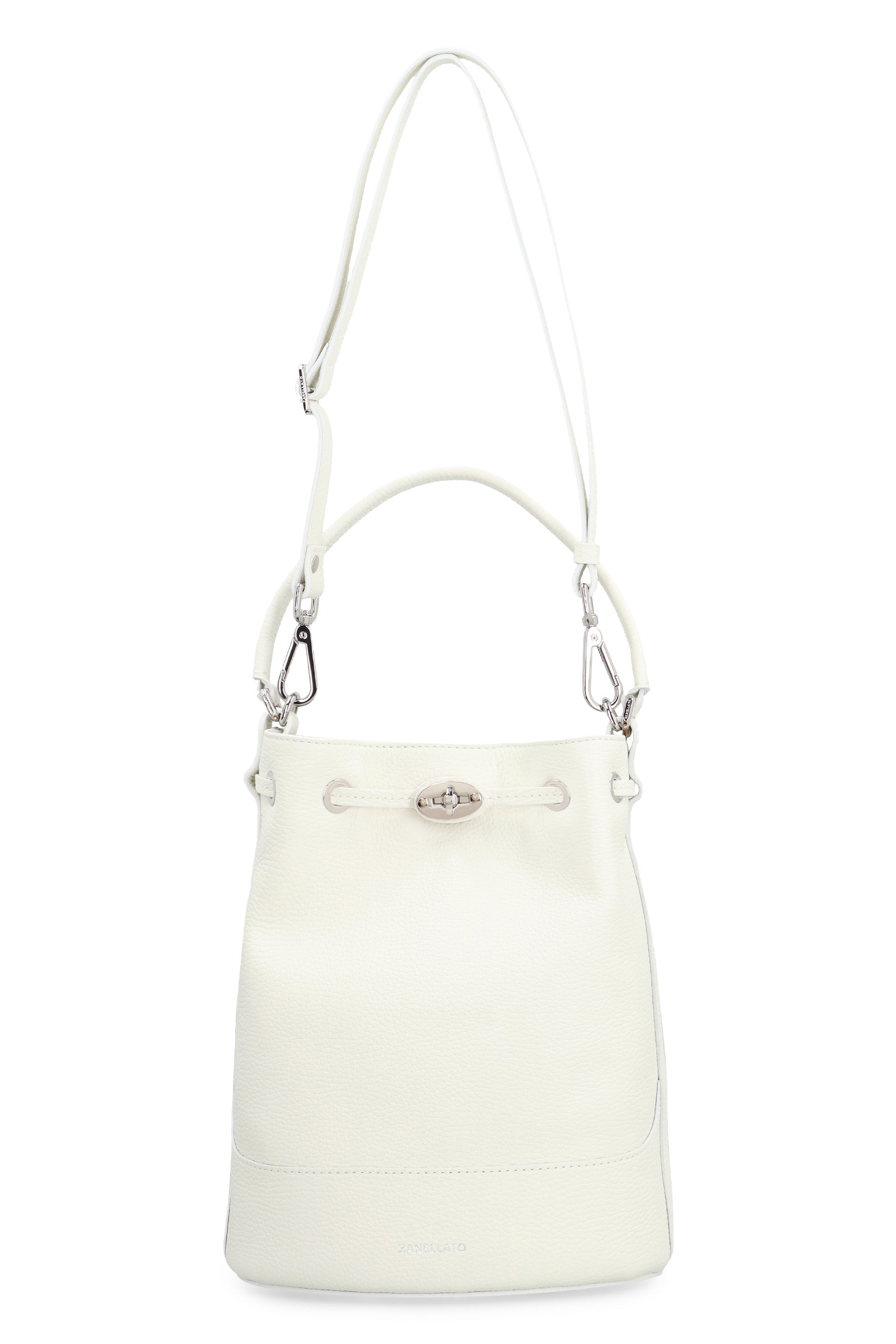 Monda S leather bucket bag