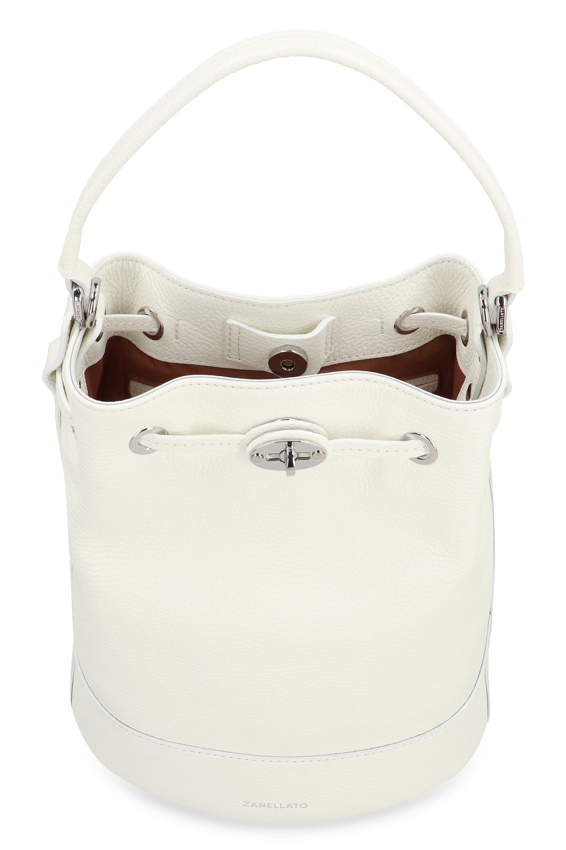 Monda S leather bucket bag