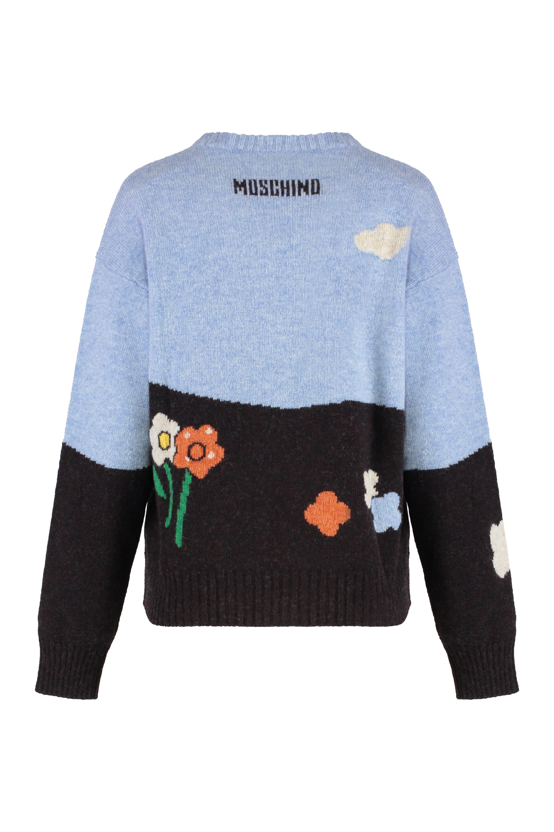 virgin wool crew-neck sweater