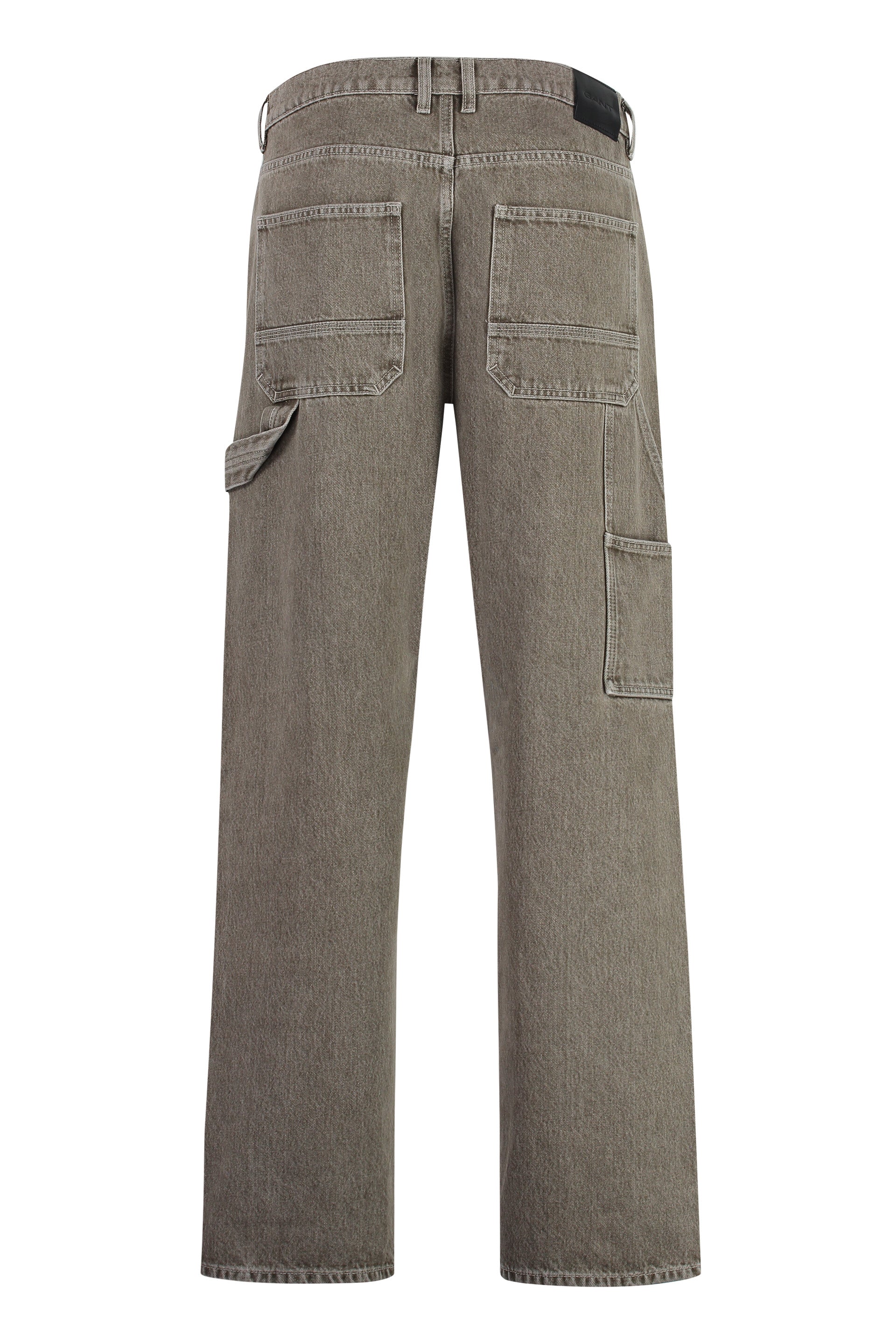 5-pocket straight-leg jeans