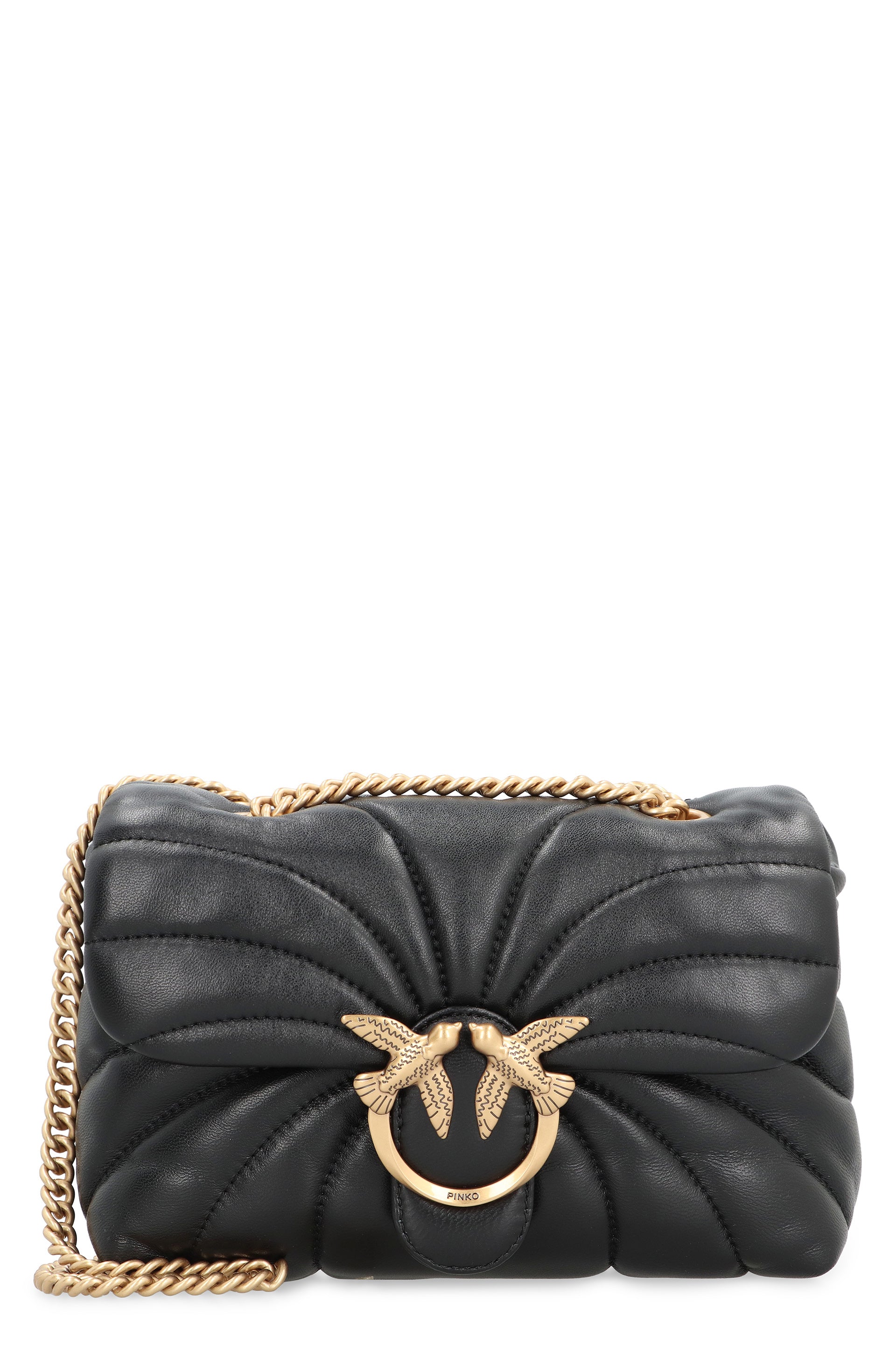 Love Puff leather mini crossbody bag