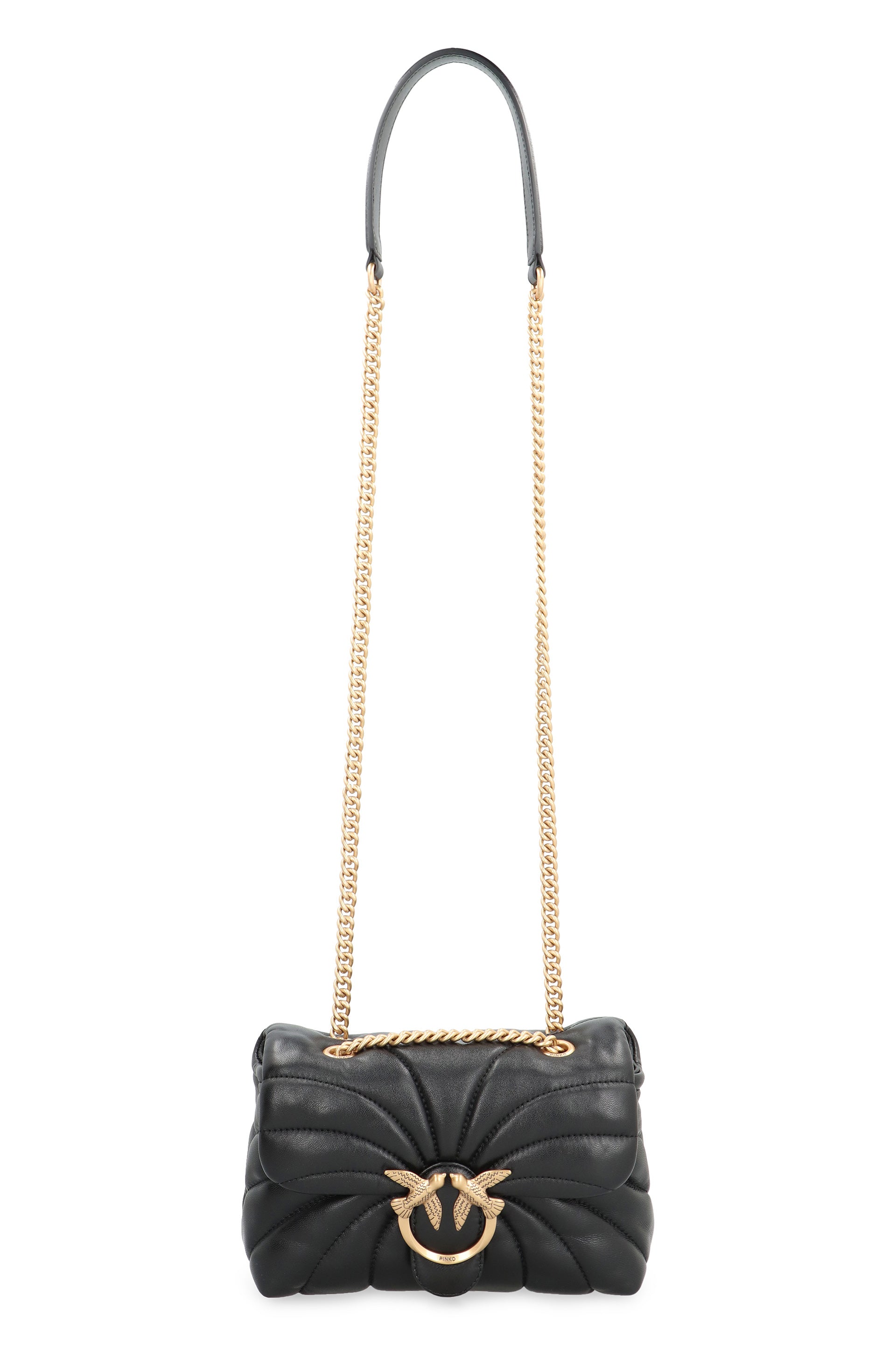 Love Puff leather mini crossbody bag