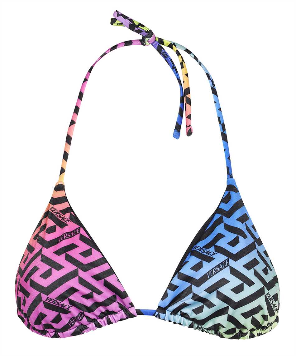 Printed bikini top