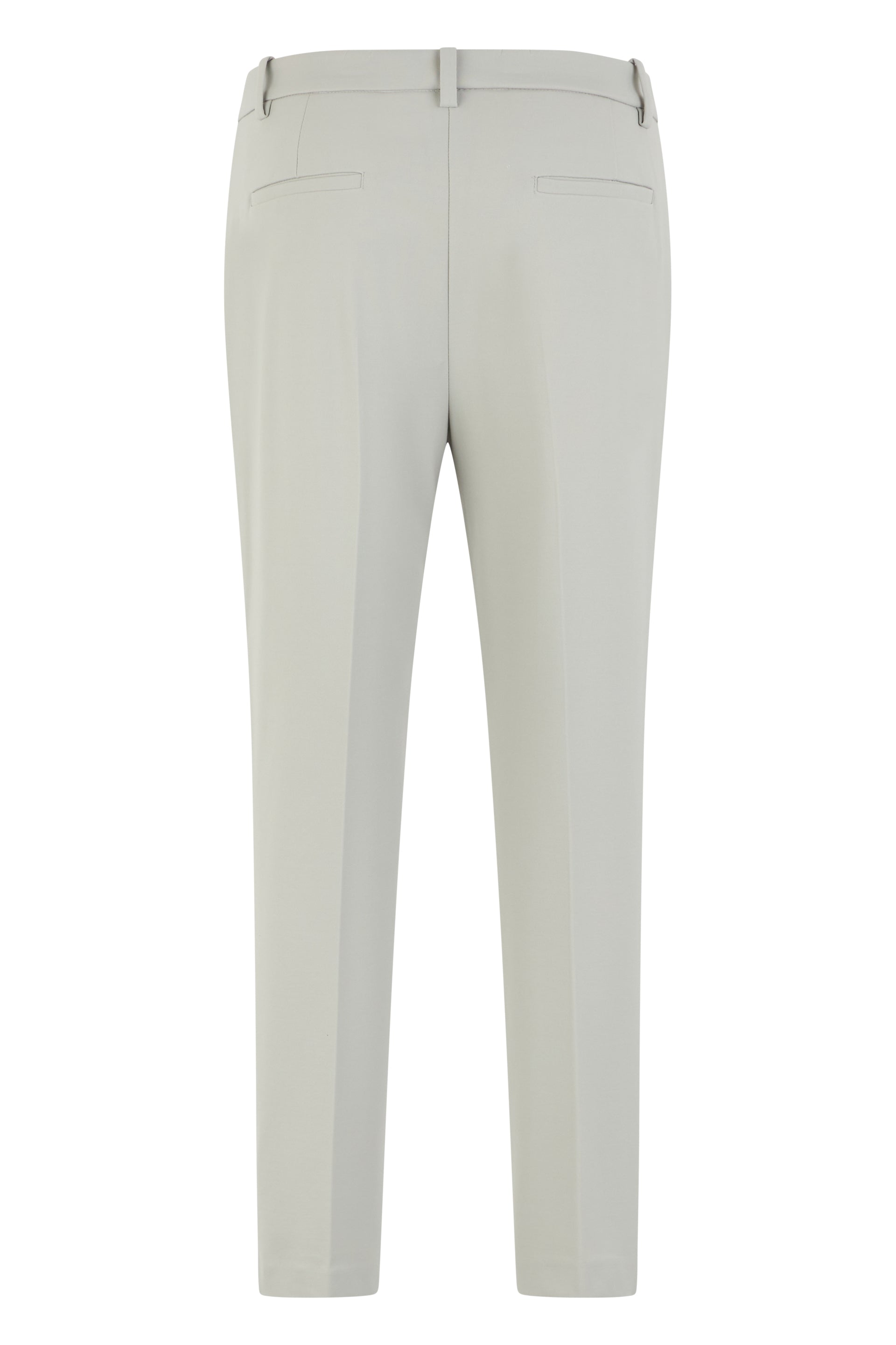 Light gray trousers in viscose