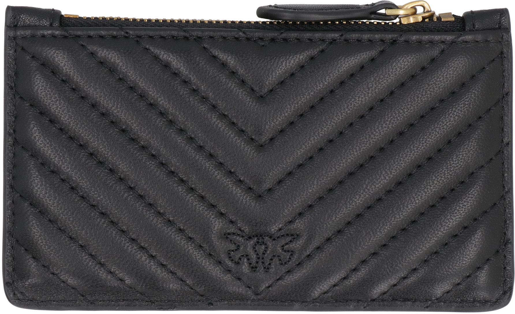 Airone quilted leather card holder