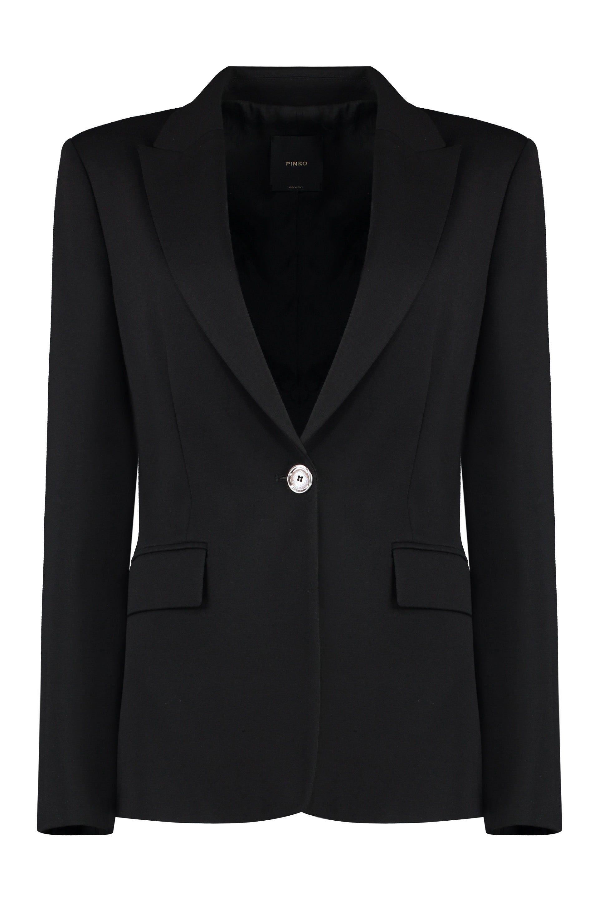 Signum single-breasted viscose blazer