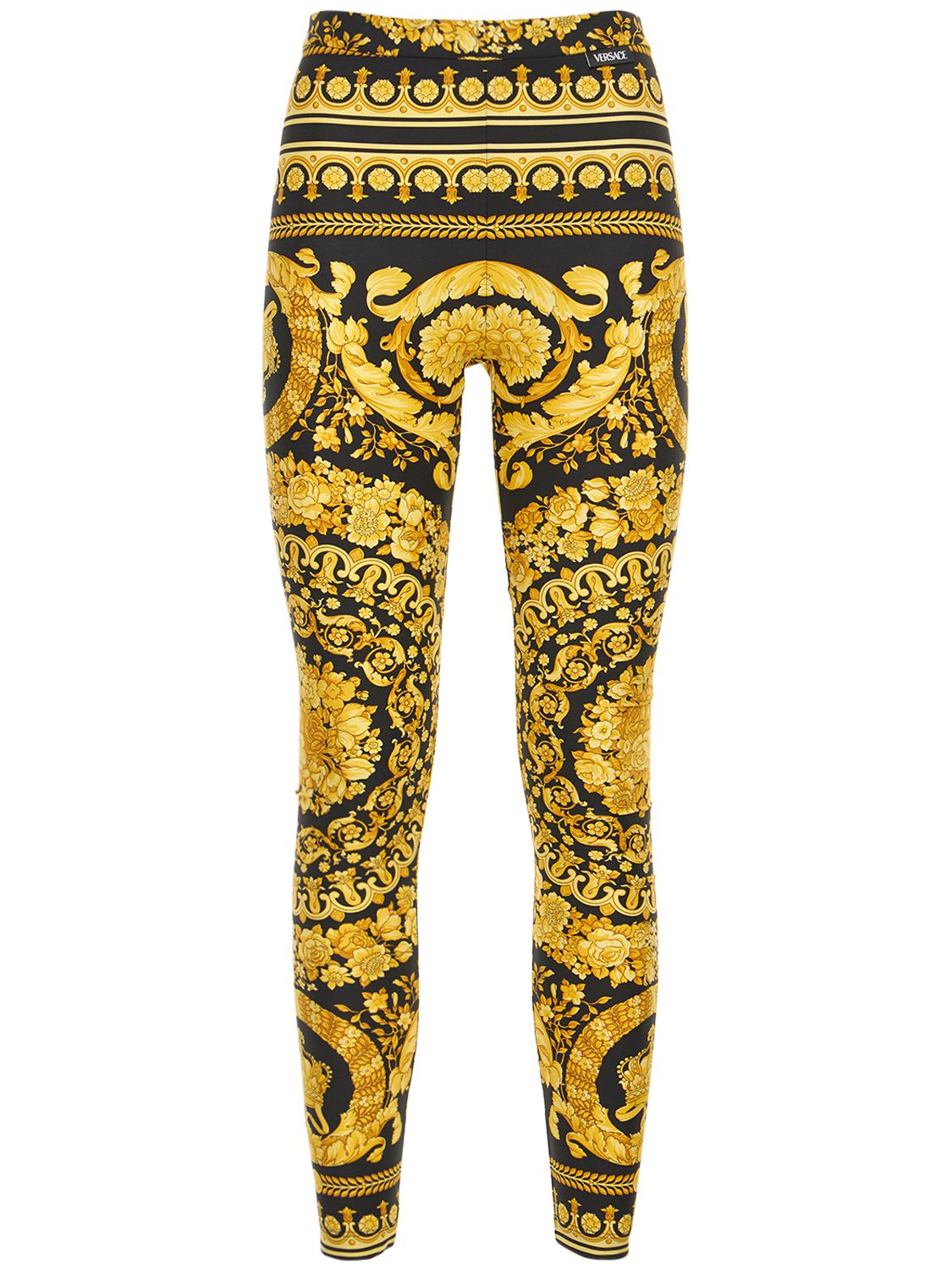 Printed leggings with logo