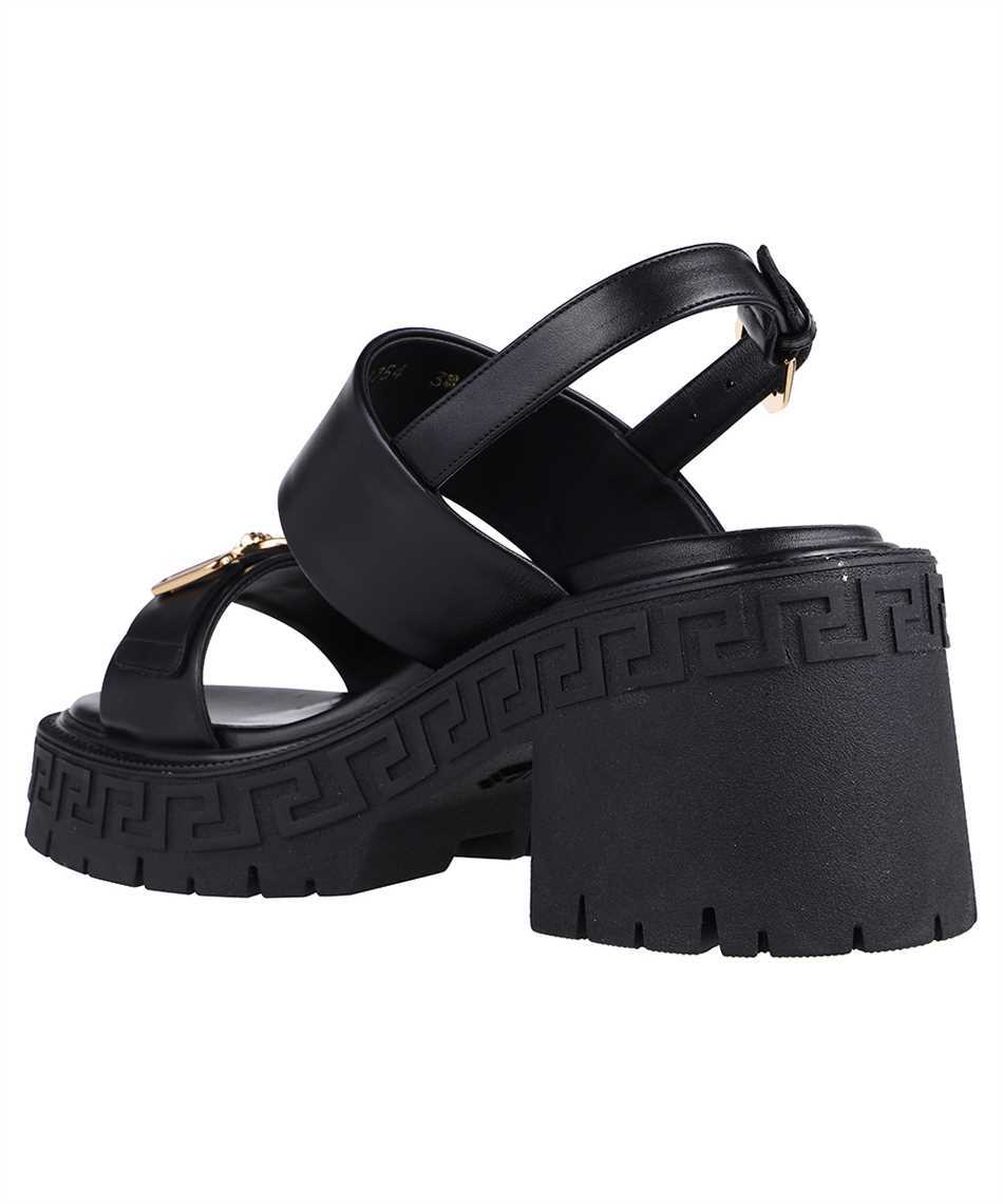 Logo detail leather sandals