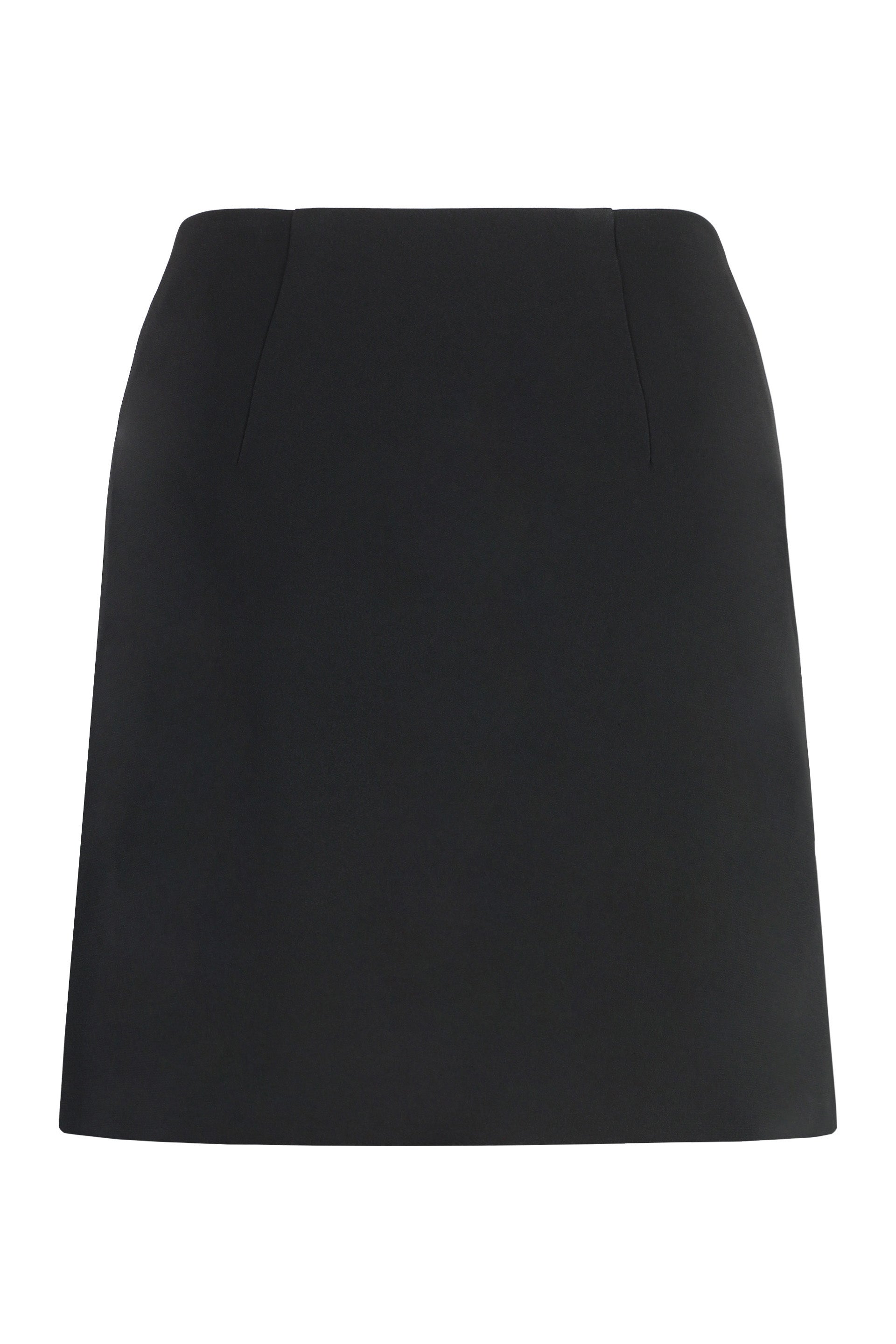 Crepe mini skirt