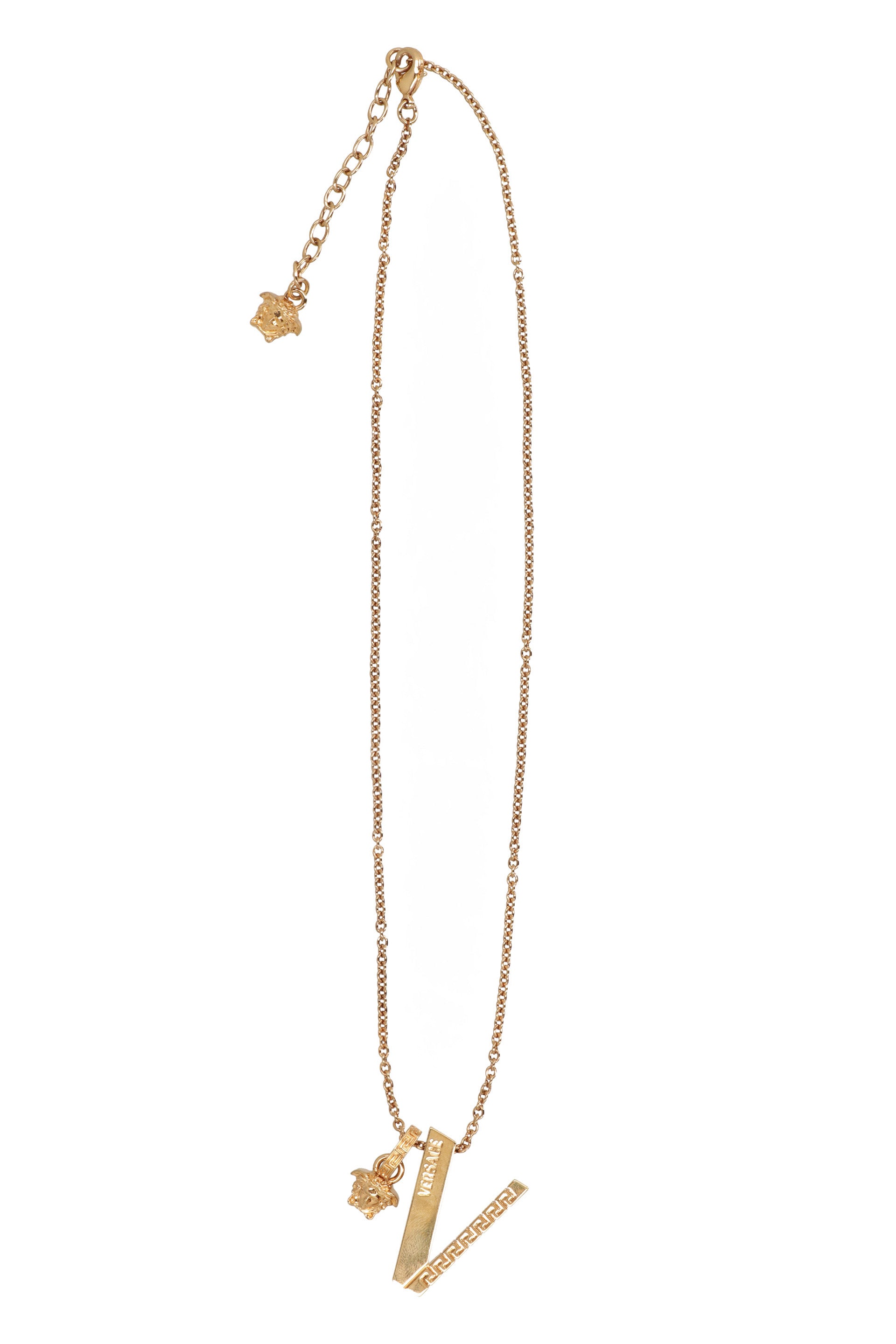 Gold-tone metal necklace