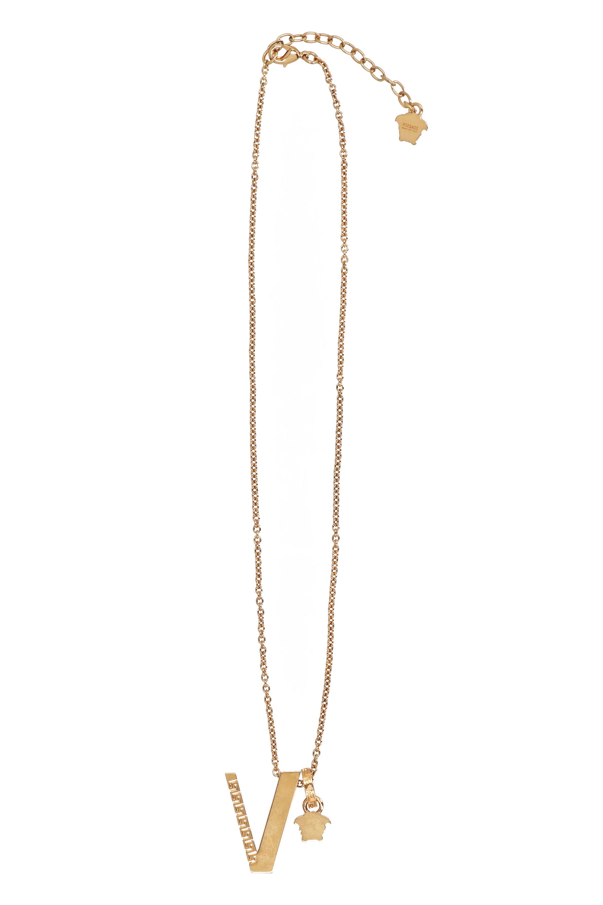 Gold-tone metal necklace