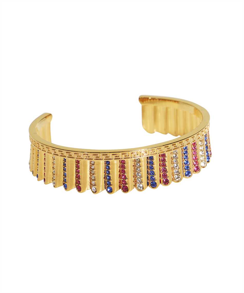 Embellished gold-tone metal bracelet