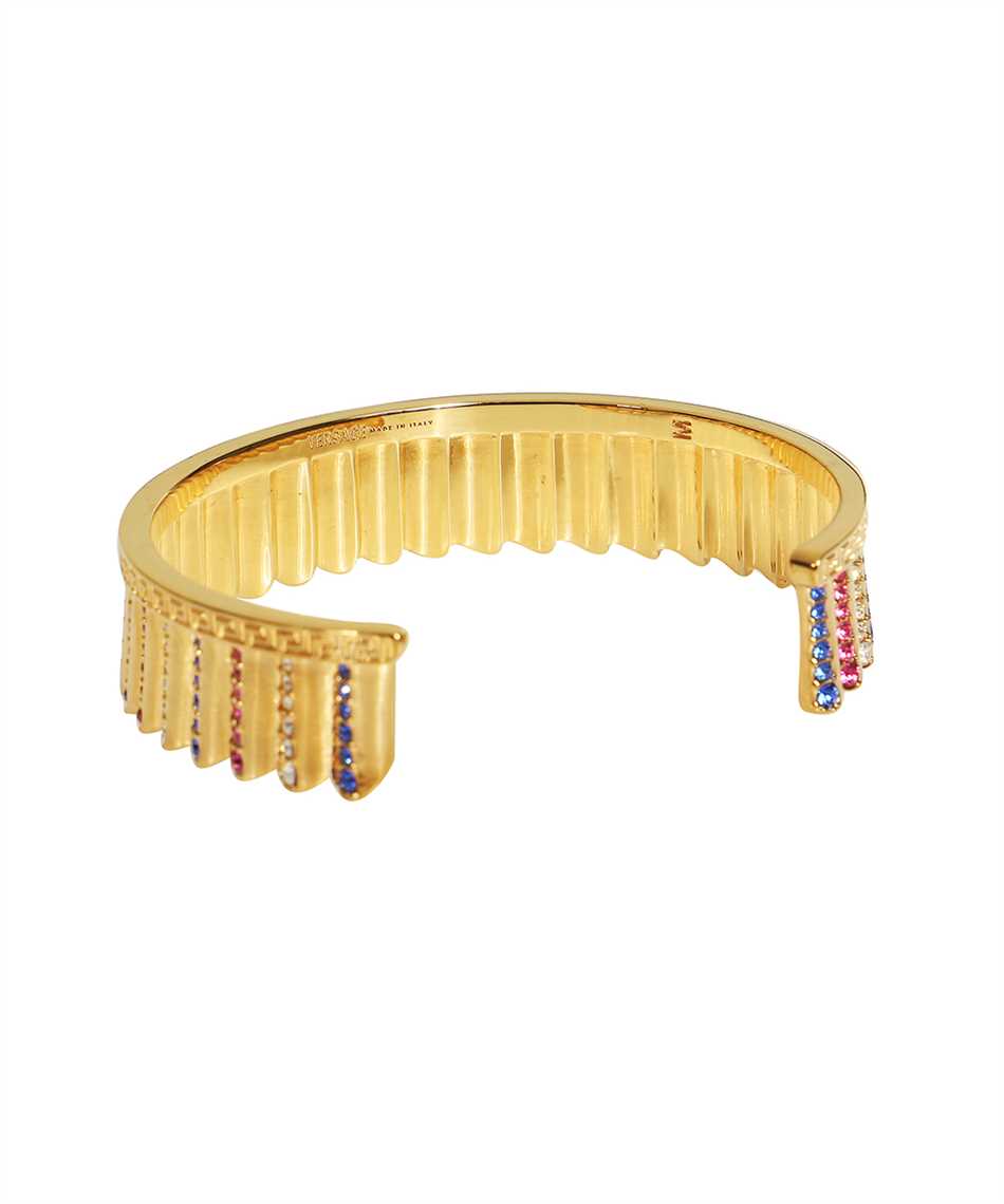 Embellished gold-tone metal bracelet