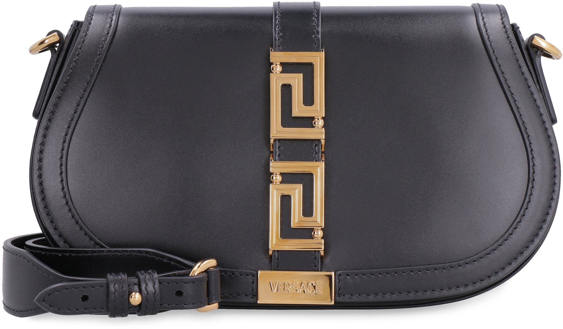 Greca Goddess leather crossbody bag