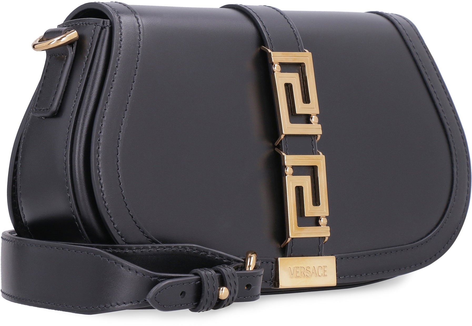 Greca Goddess leather crossbody bag