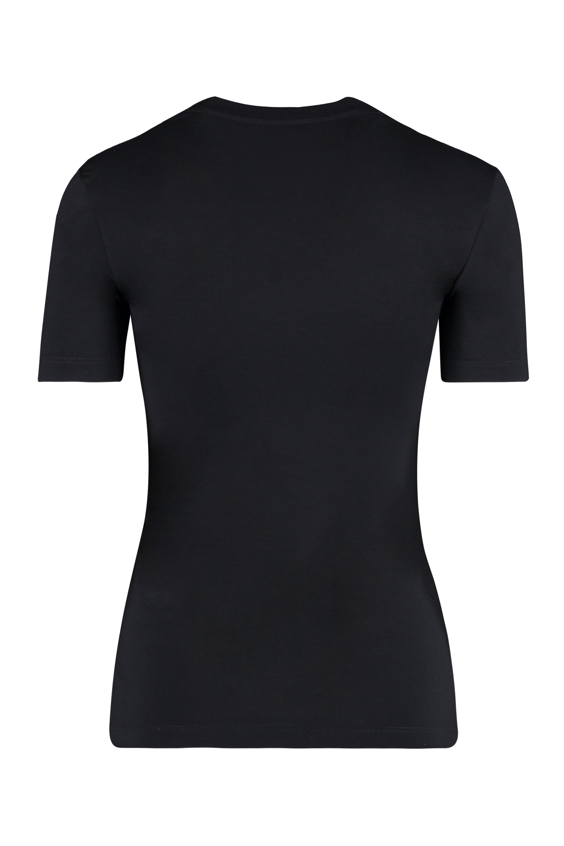 Viscose crew-neck T-shirt