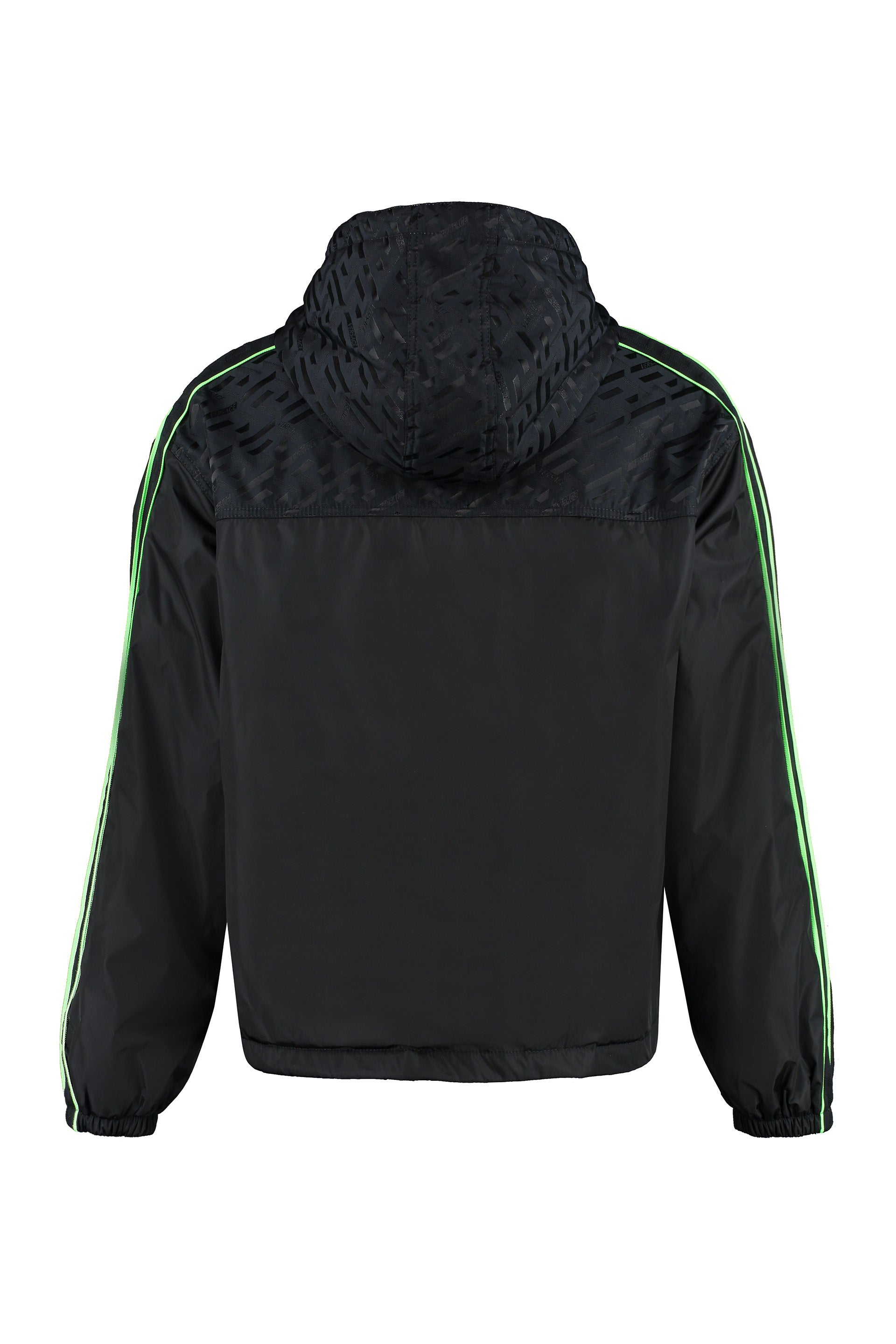 Hooded nylon jacket