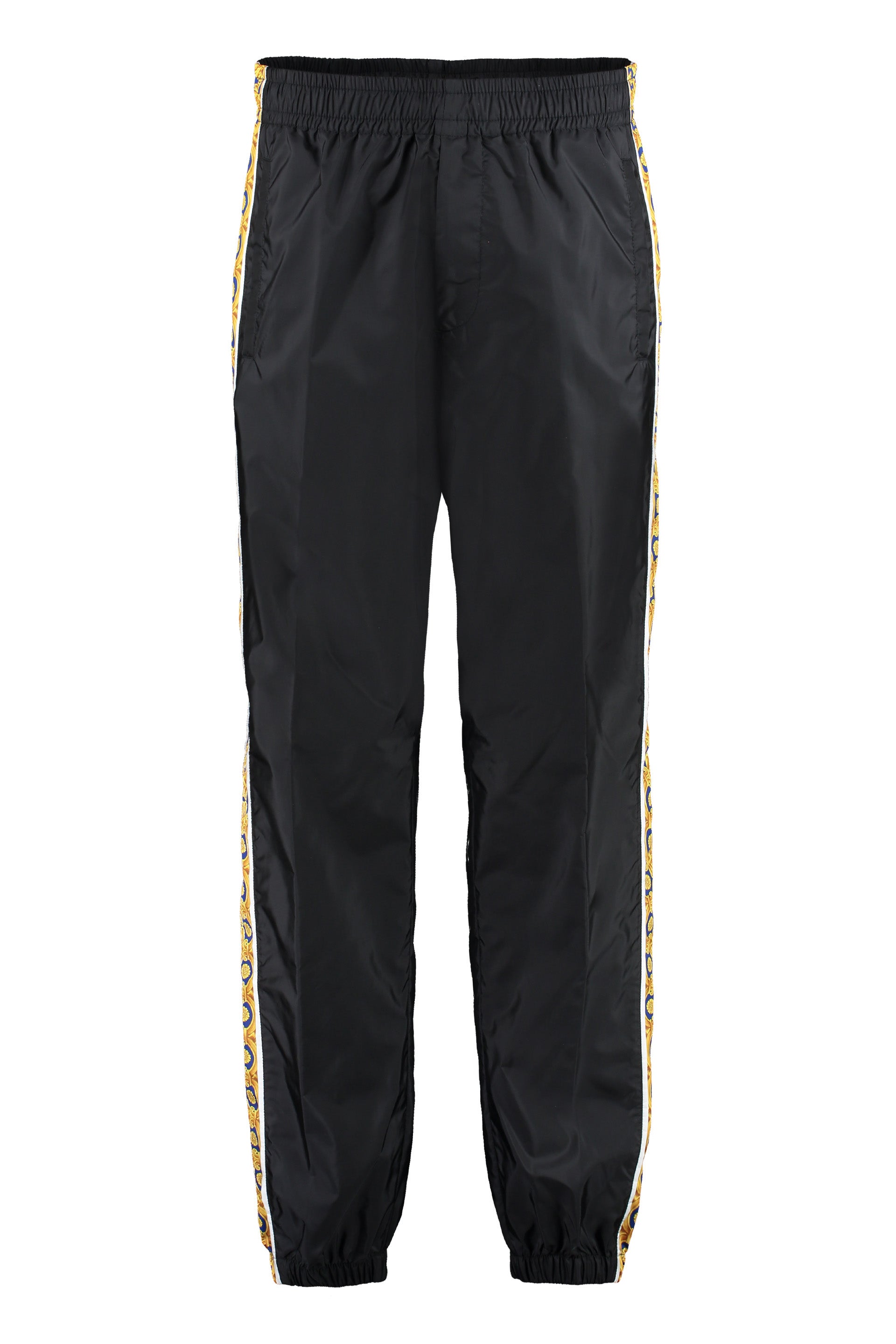 Track-pants with contrasting side stripes