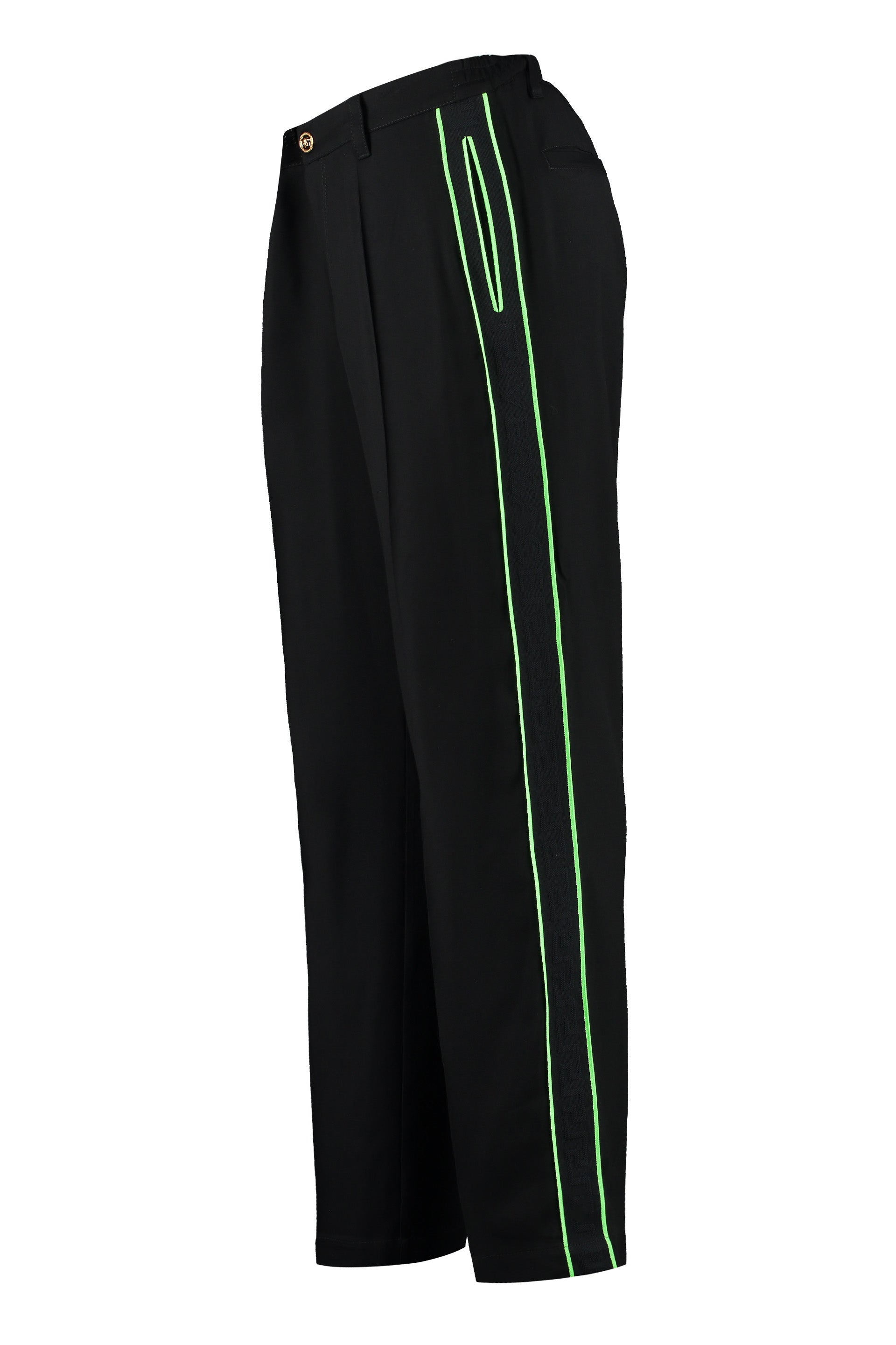 Logoed side stripes track-pants