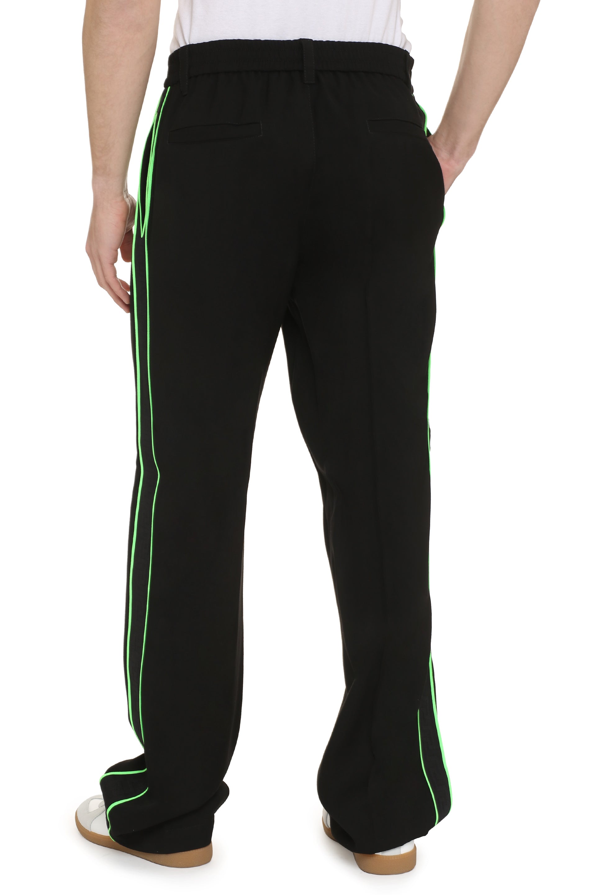 Logoed side stripes track-pants