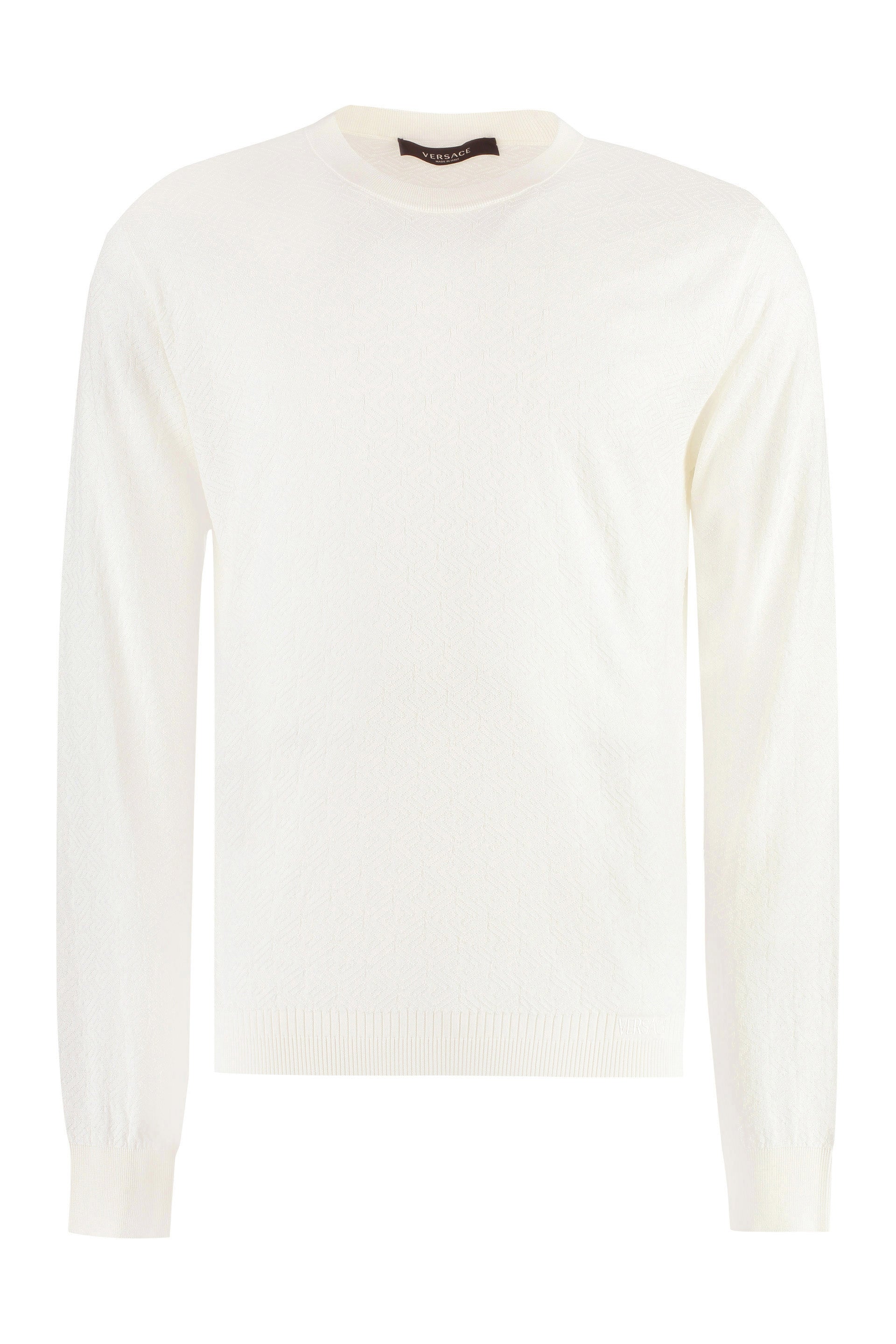 Long sleeve cotton blend t-shirt