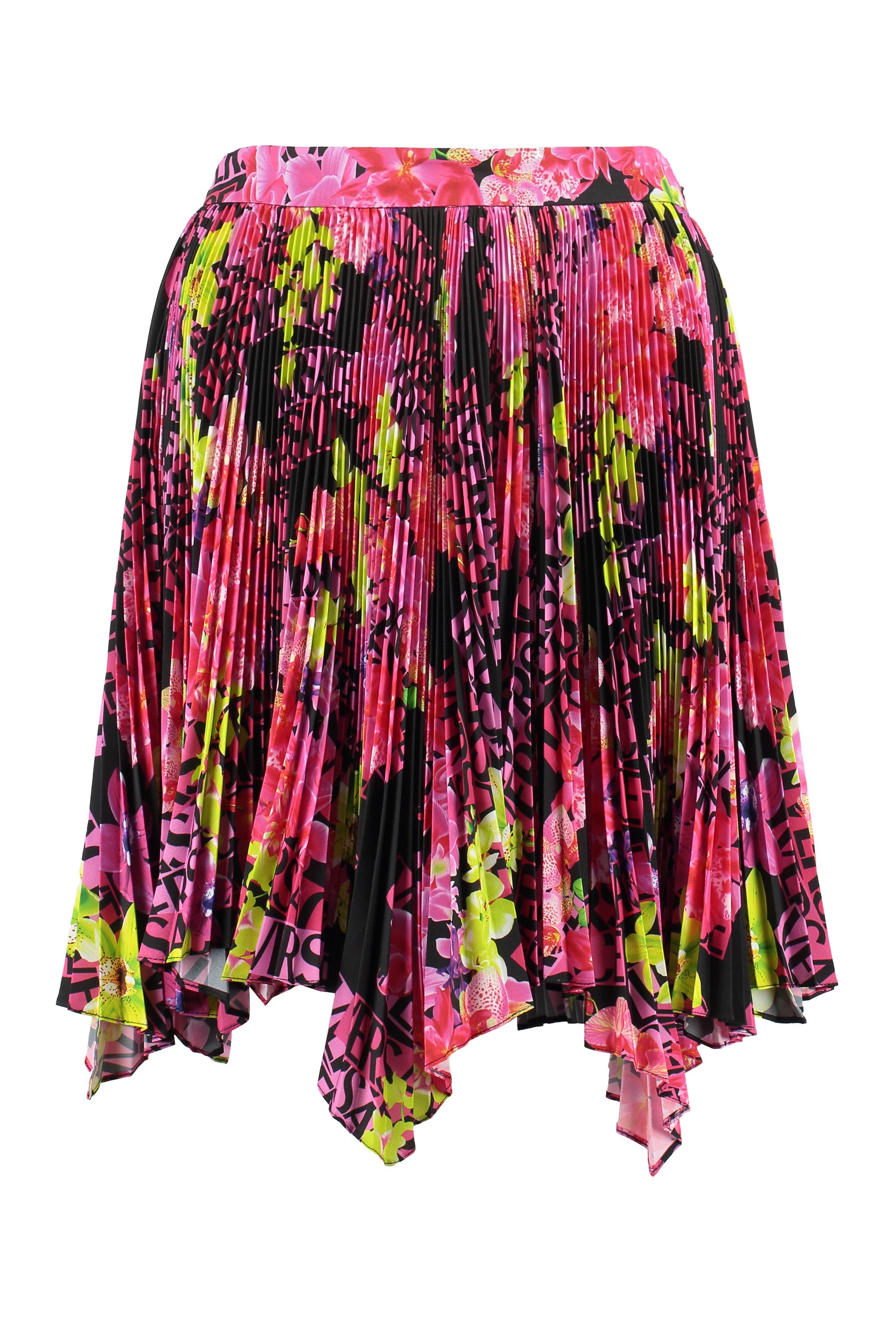 Printed pleated skirt