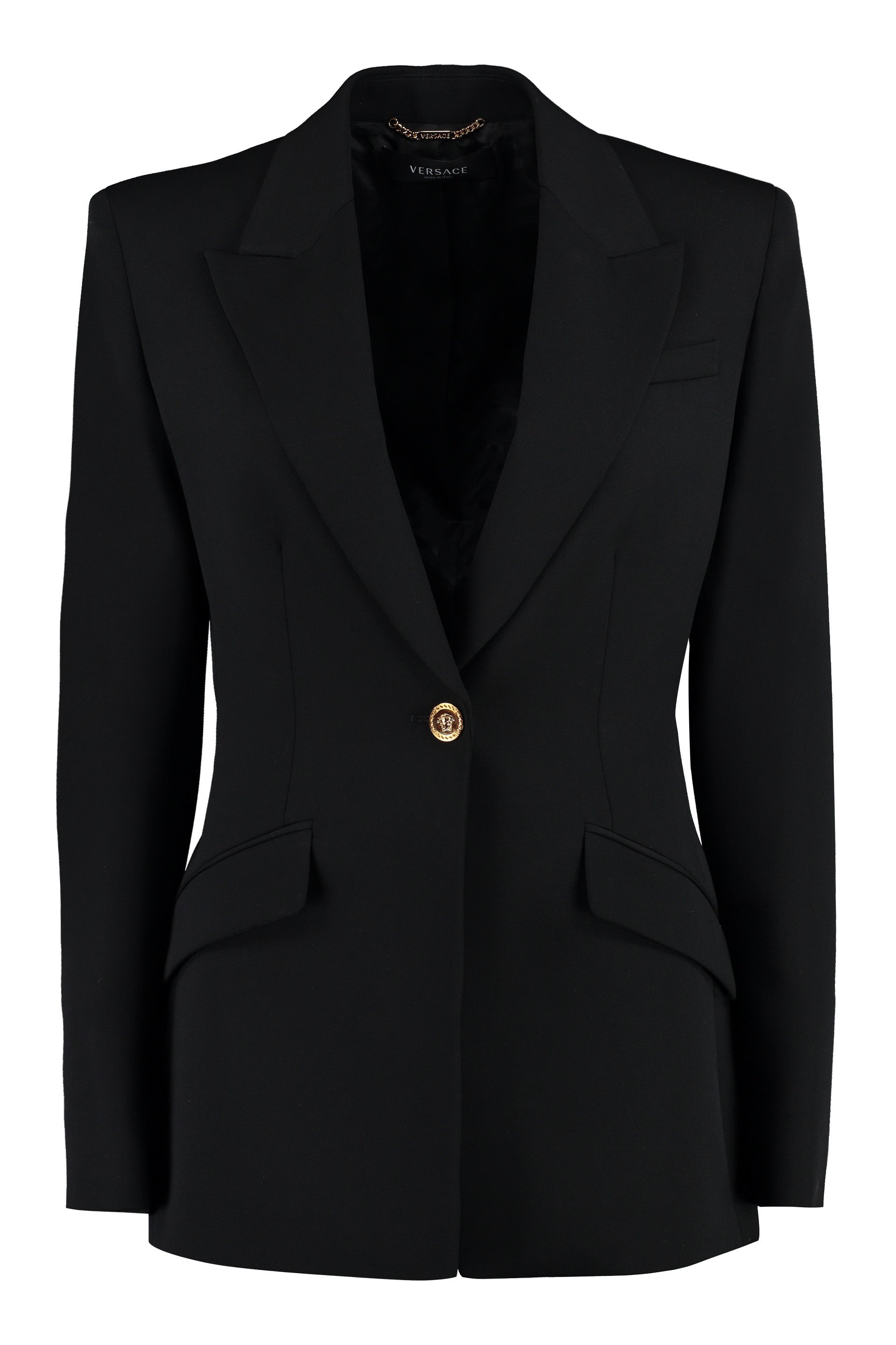 Wool single-breasted blazer