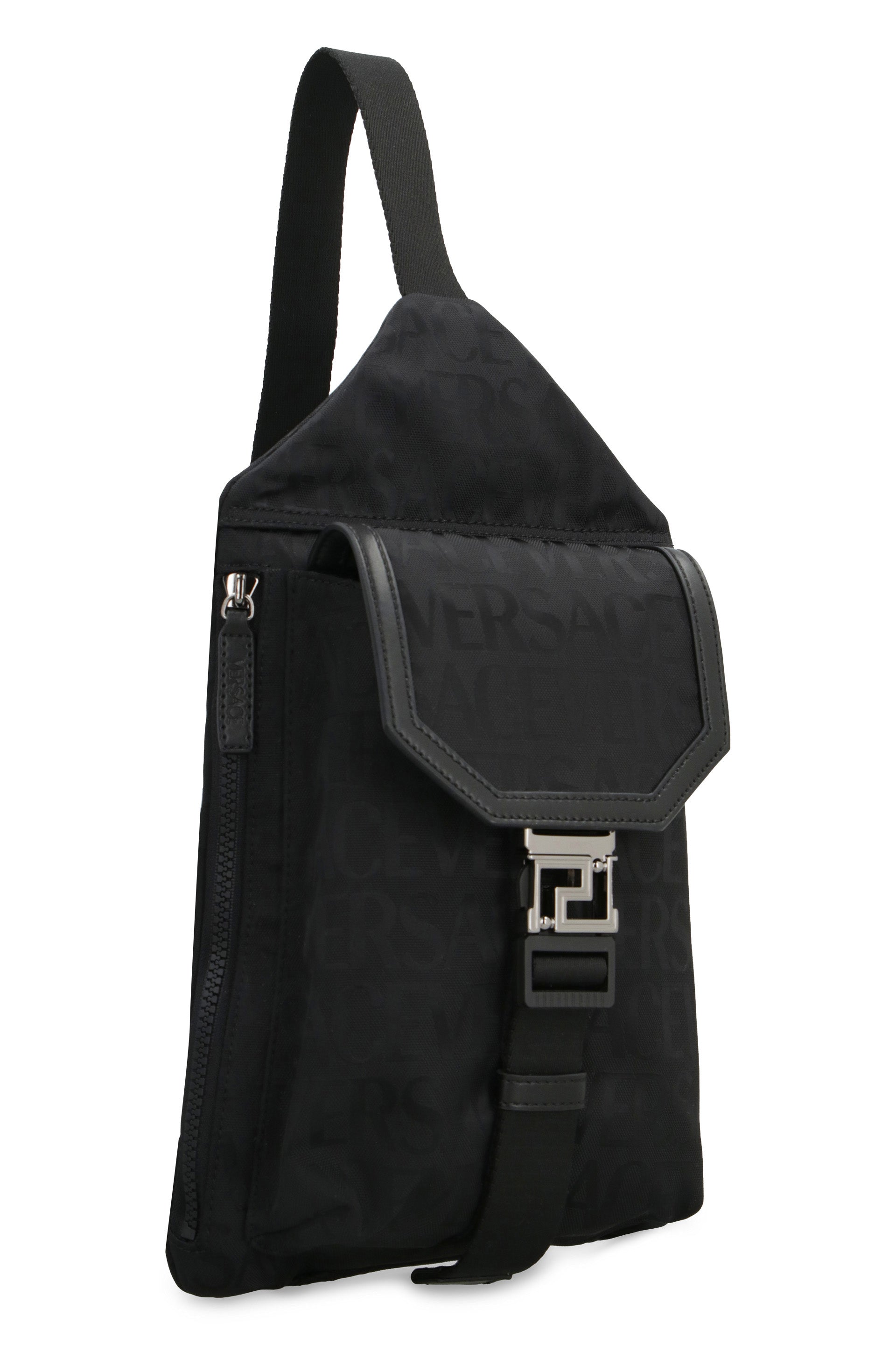 Technical fabric backpack with logo