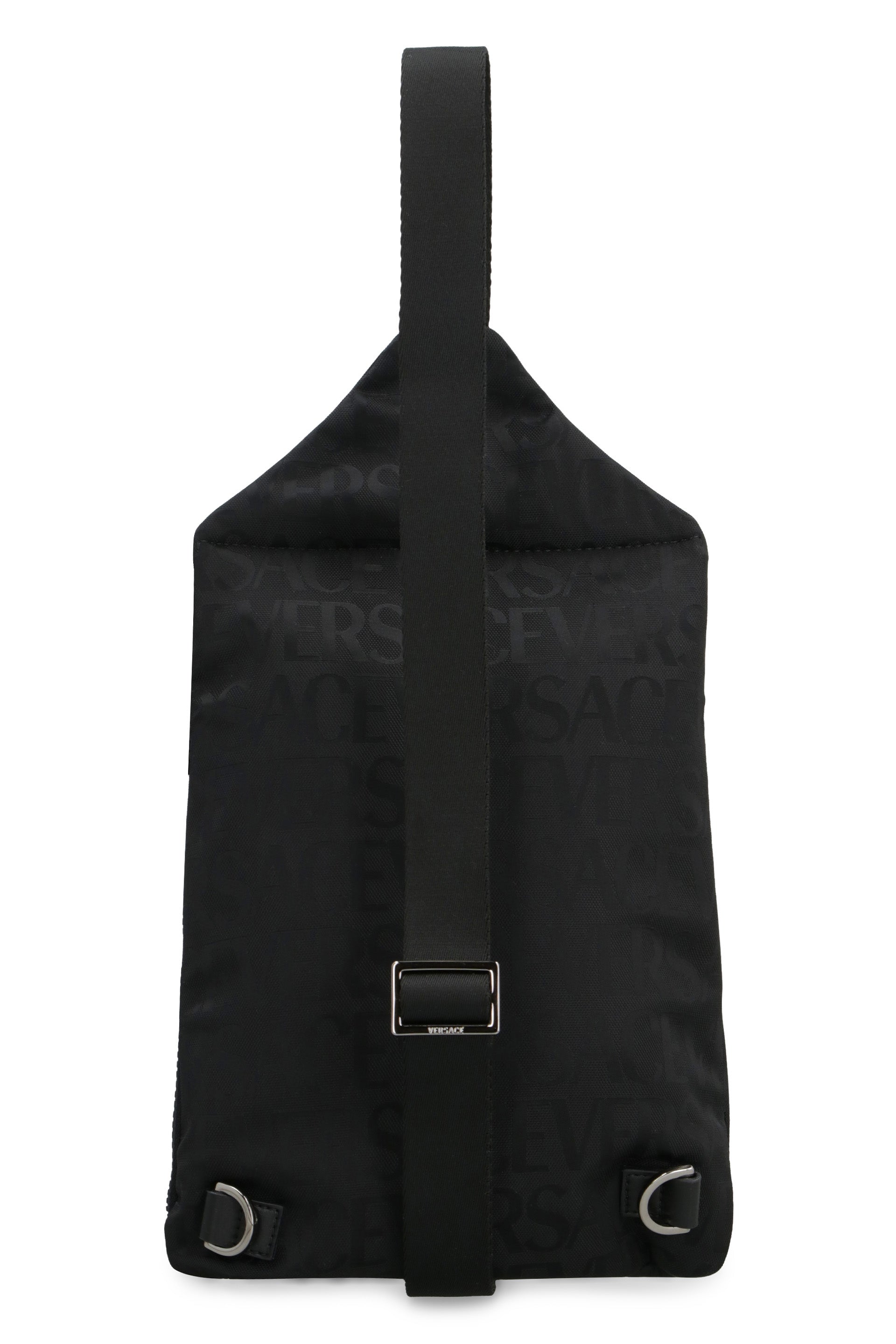 Technical fabric backpack with logo