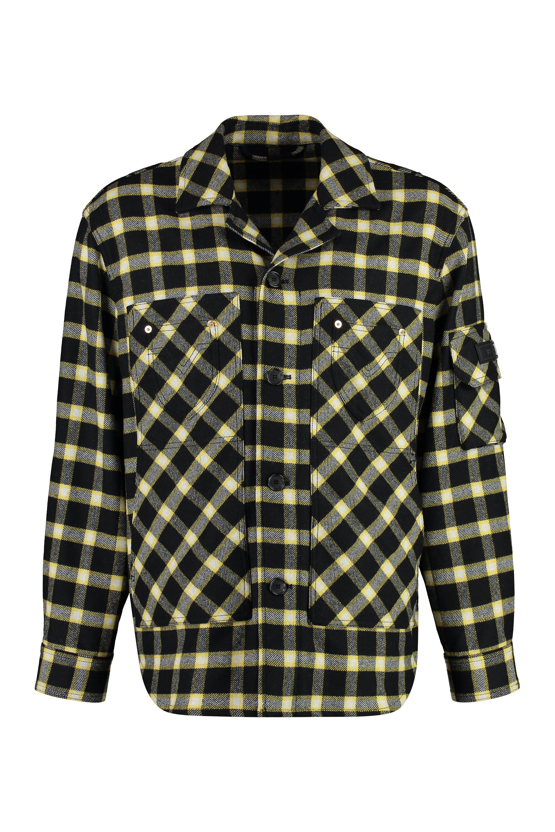 Wool blend overshirt