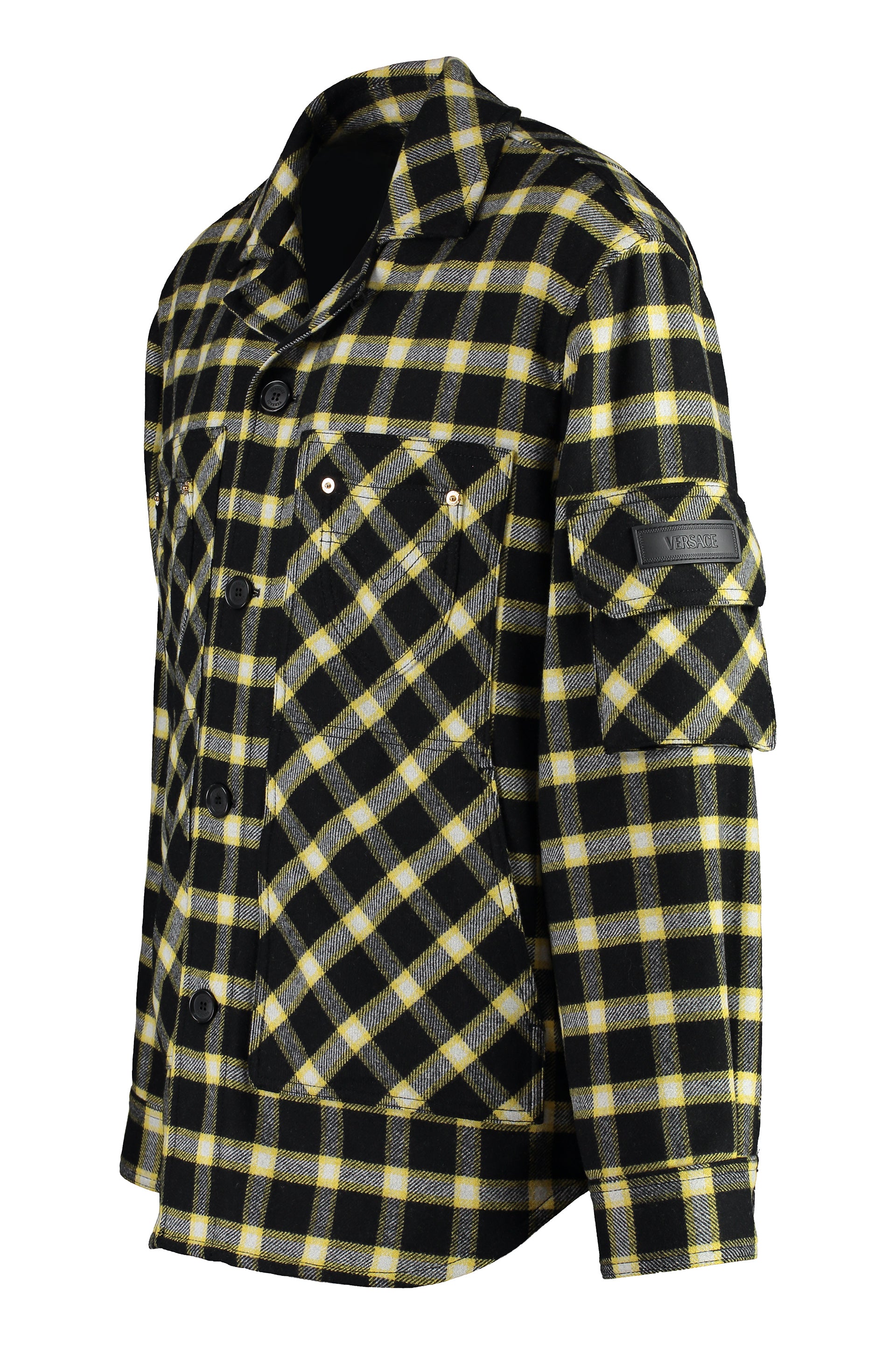 Wool blend overshirt