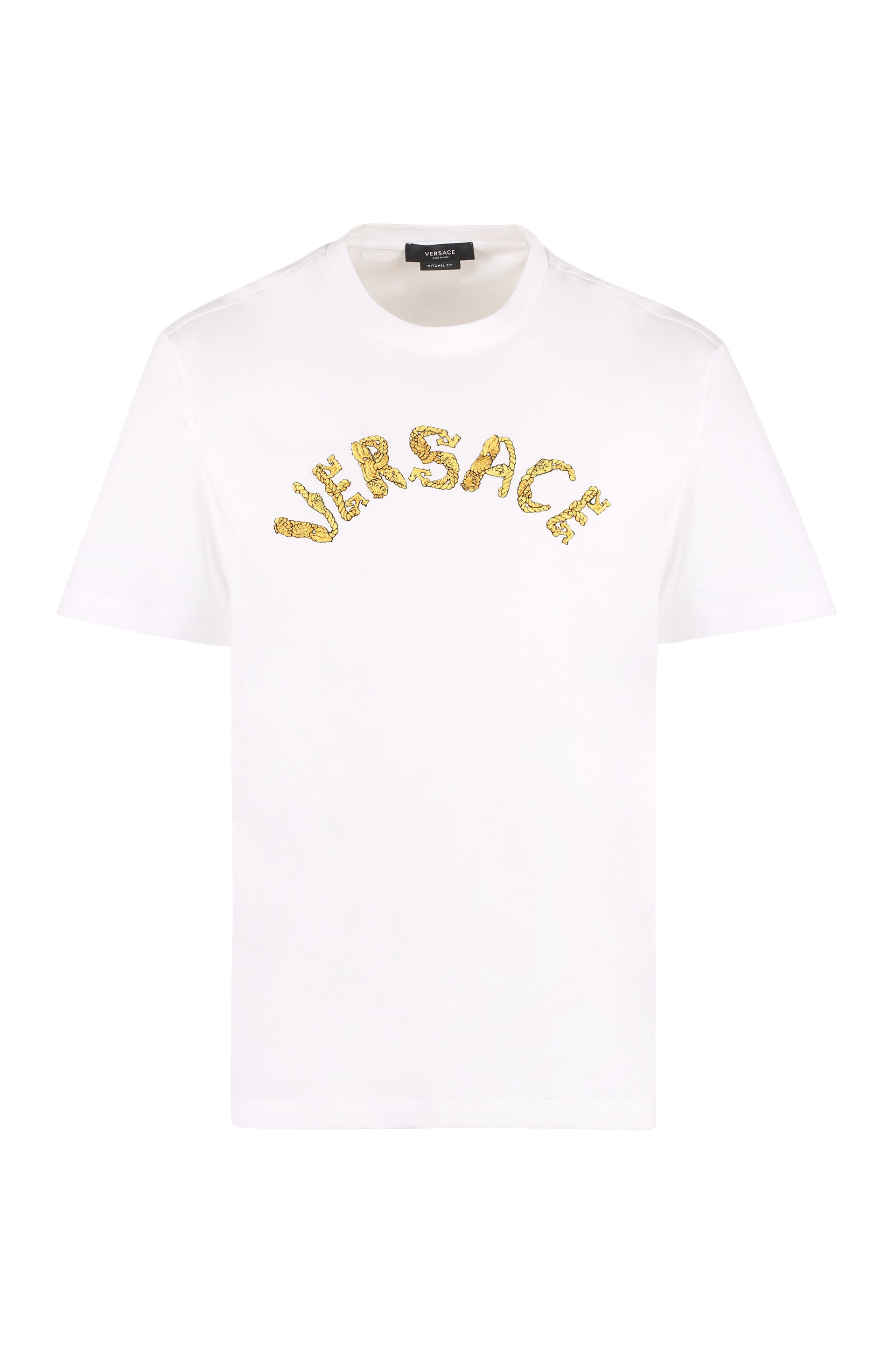 Logo embroidery cotton t-shirt