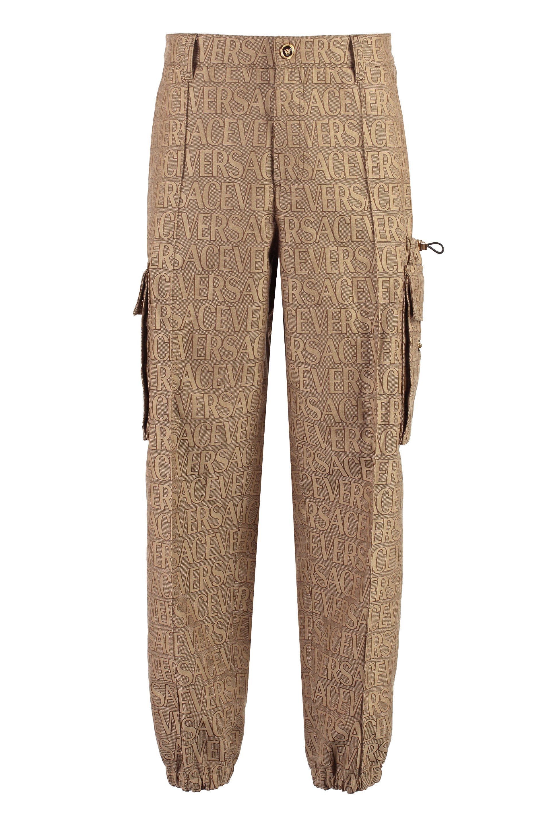 Cotton blend cargo-trousers