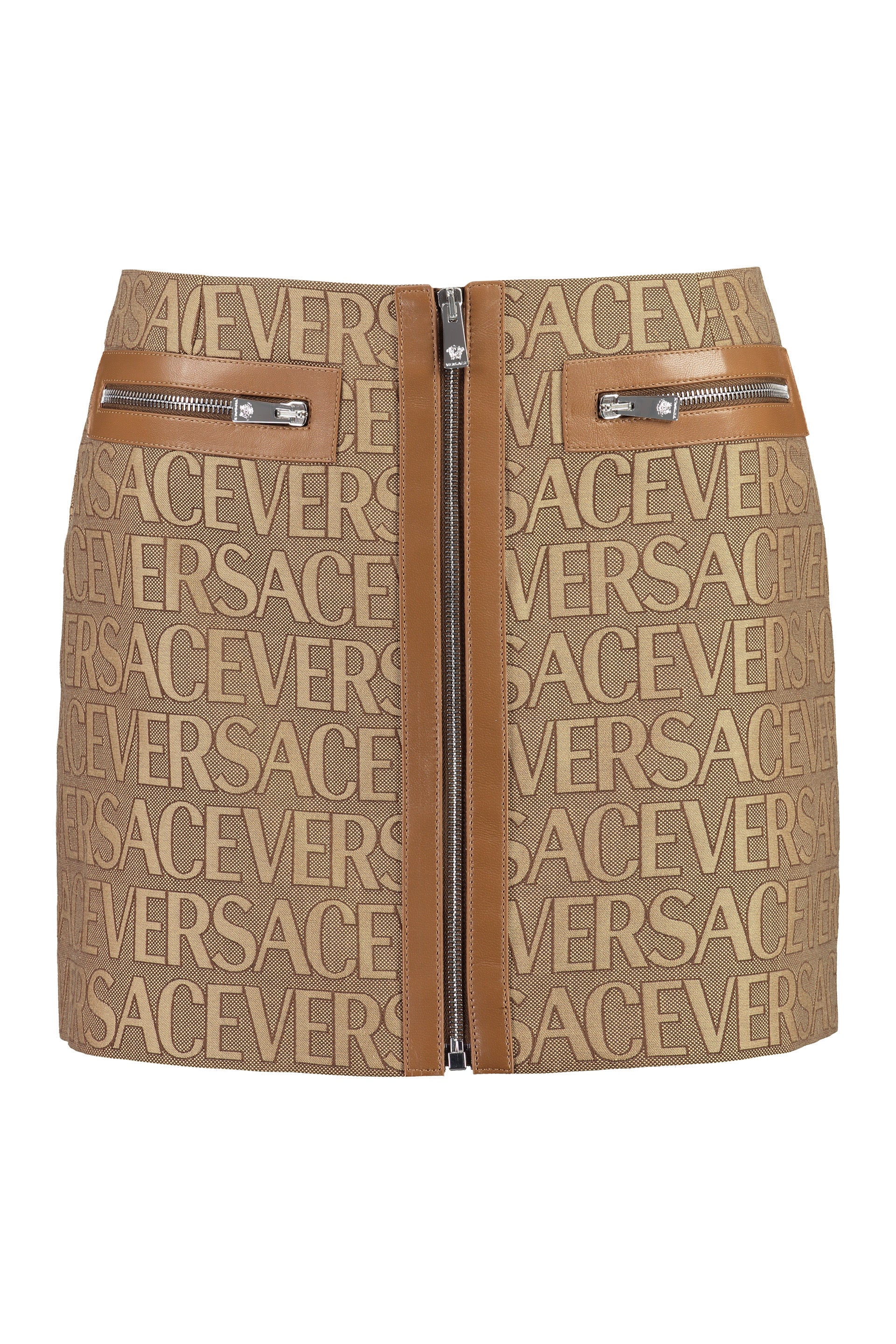 Jacquard mini skirt