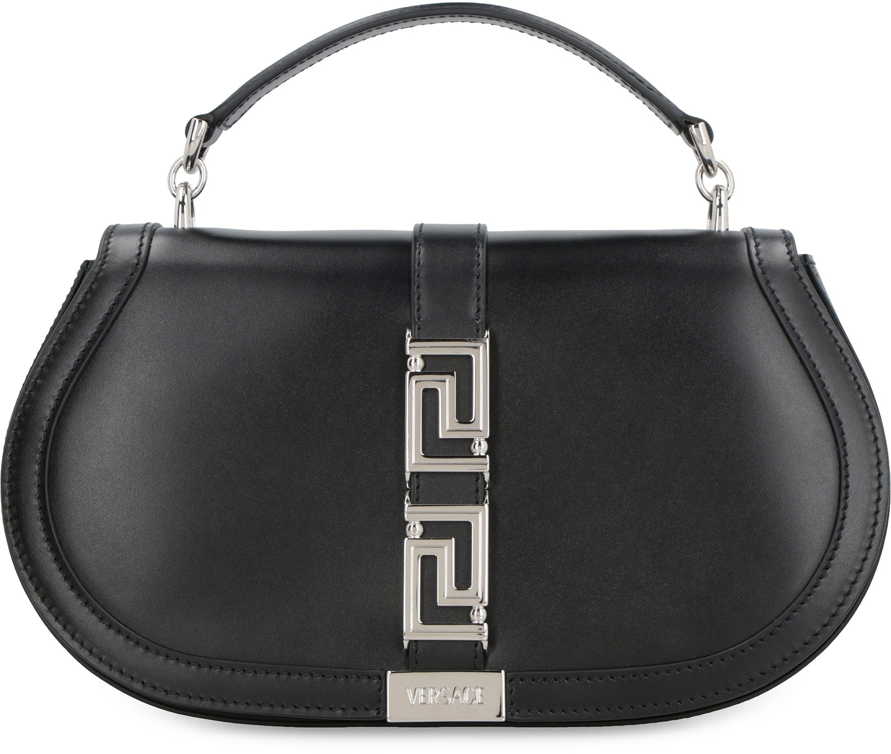 Greca Goddess leather crossbody bag