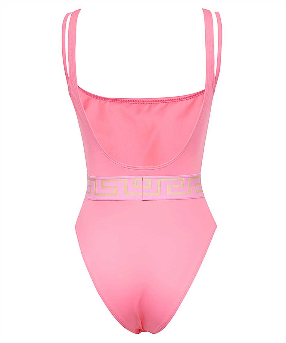 One-piece swimsuit with logo