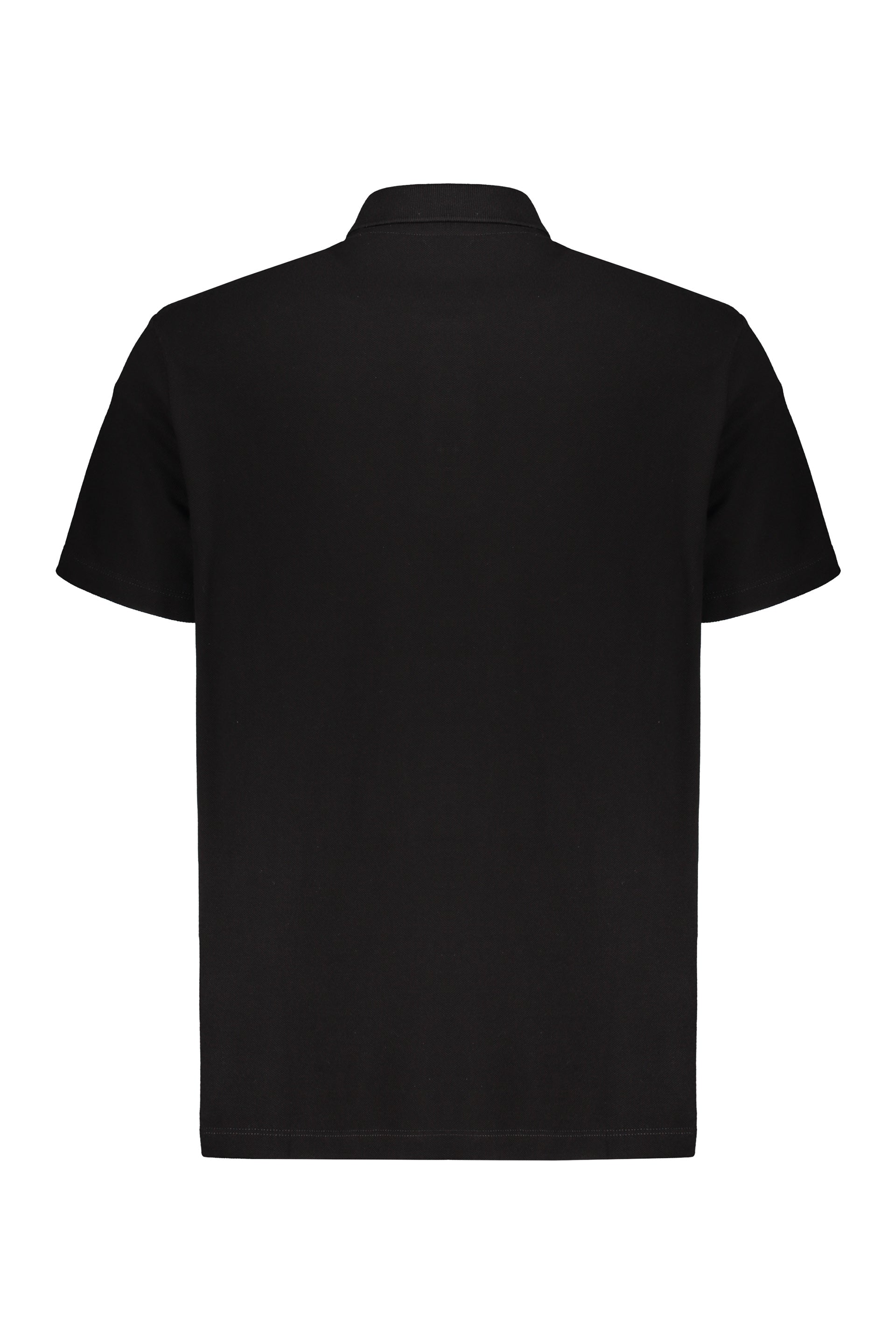 Embroidered cotton polo shirt