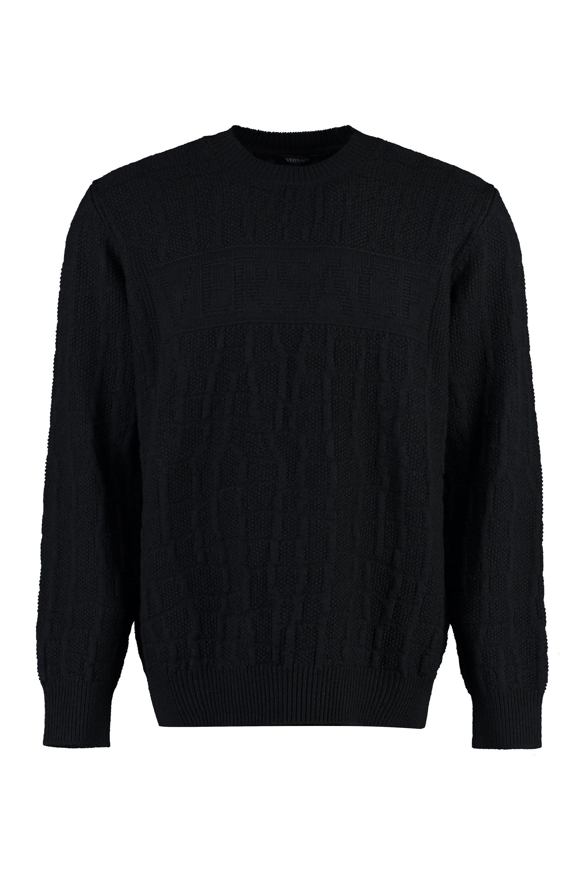 Crew-neck wool sweater