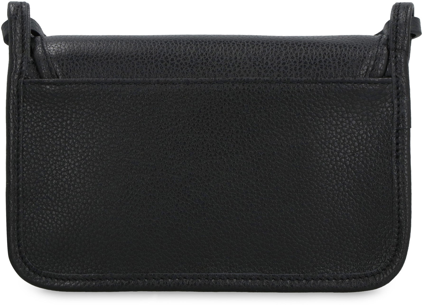 The Foulonné leather wallet on chain