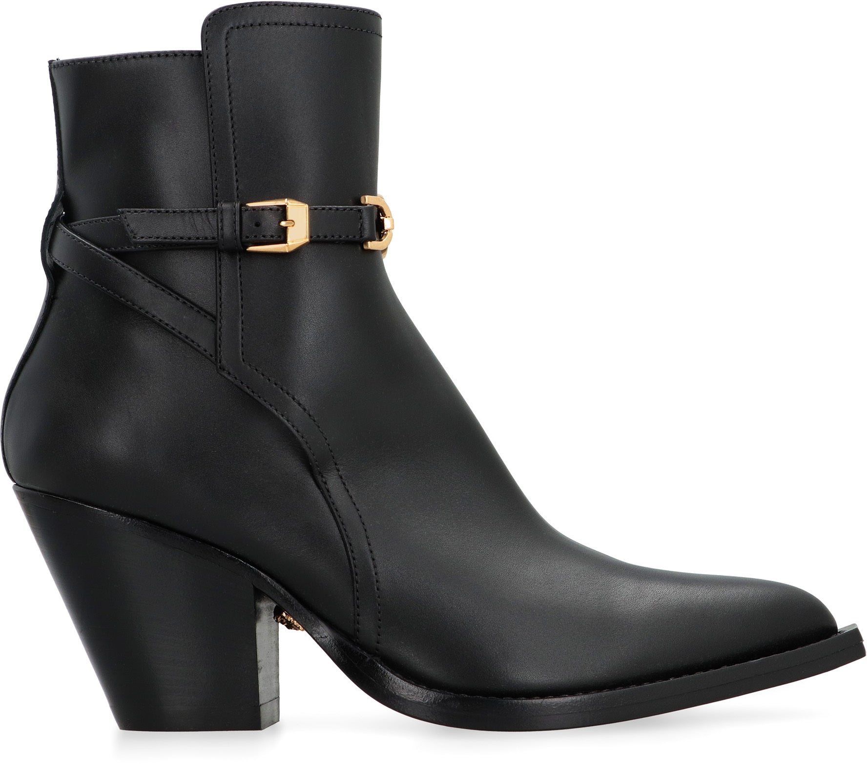 Leather ankle boots