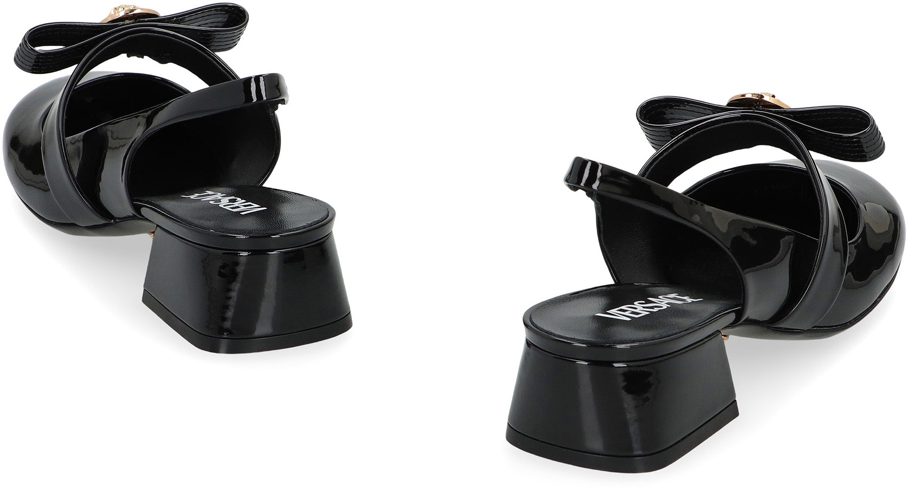 Slingback in patent leather