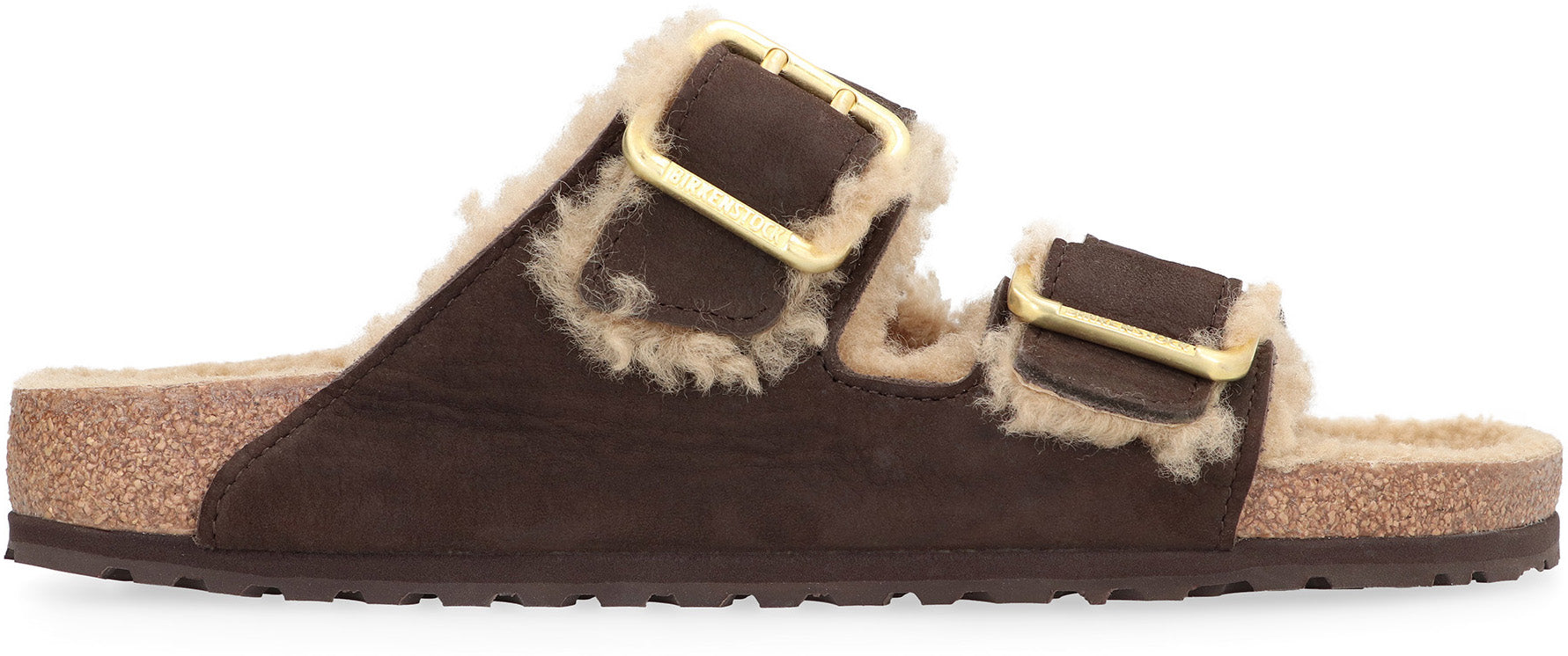 Arizona Suede shearling slides