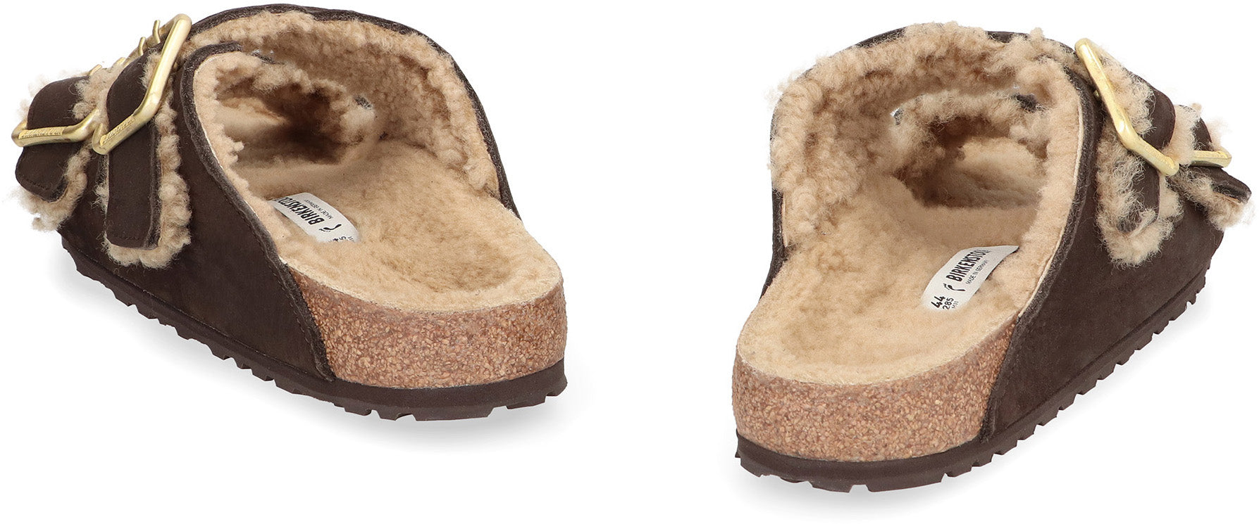 Arizona Suede shearling slides