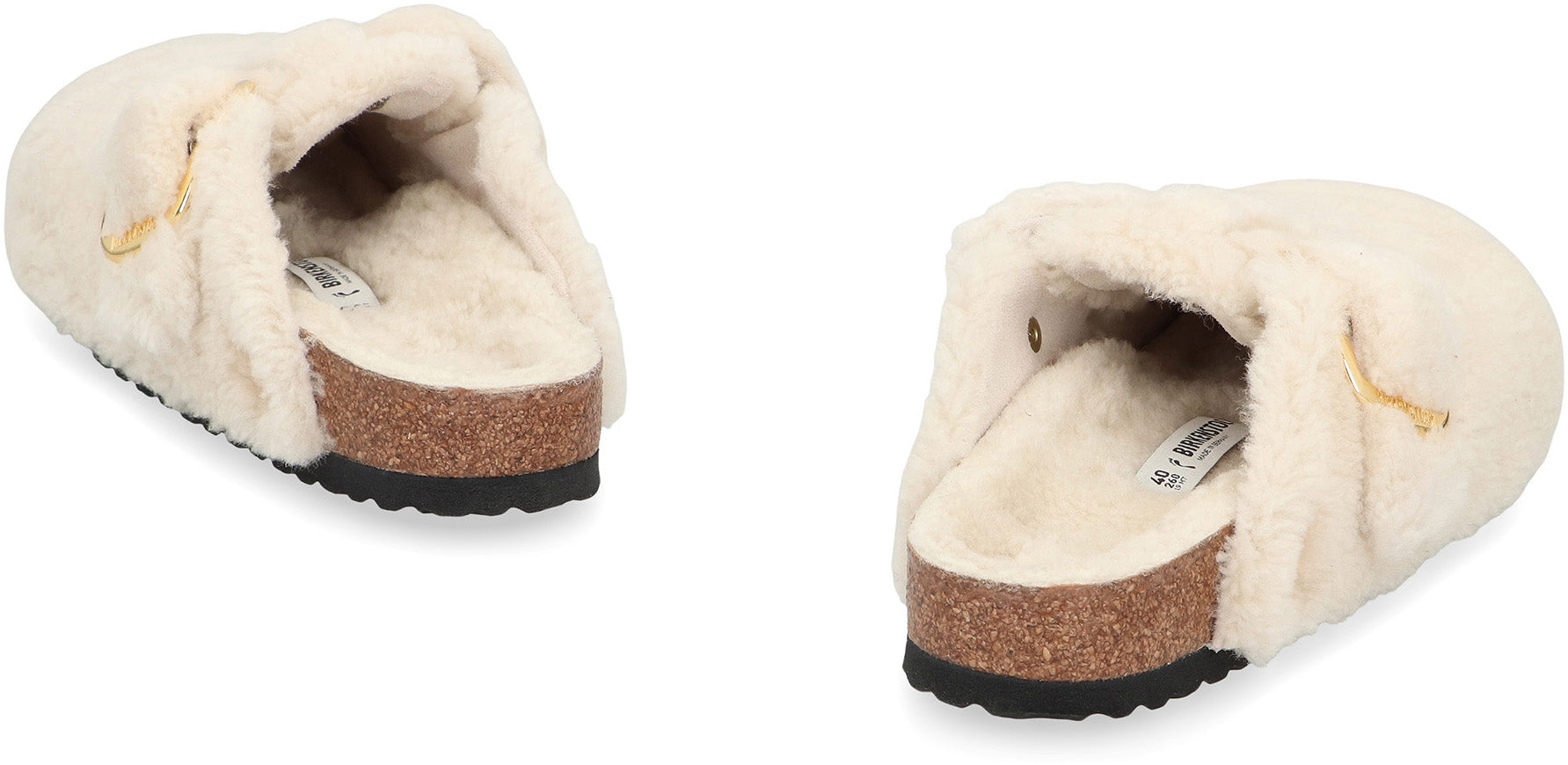 Mule boston big buckle shirring