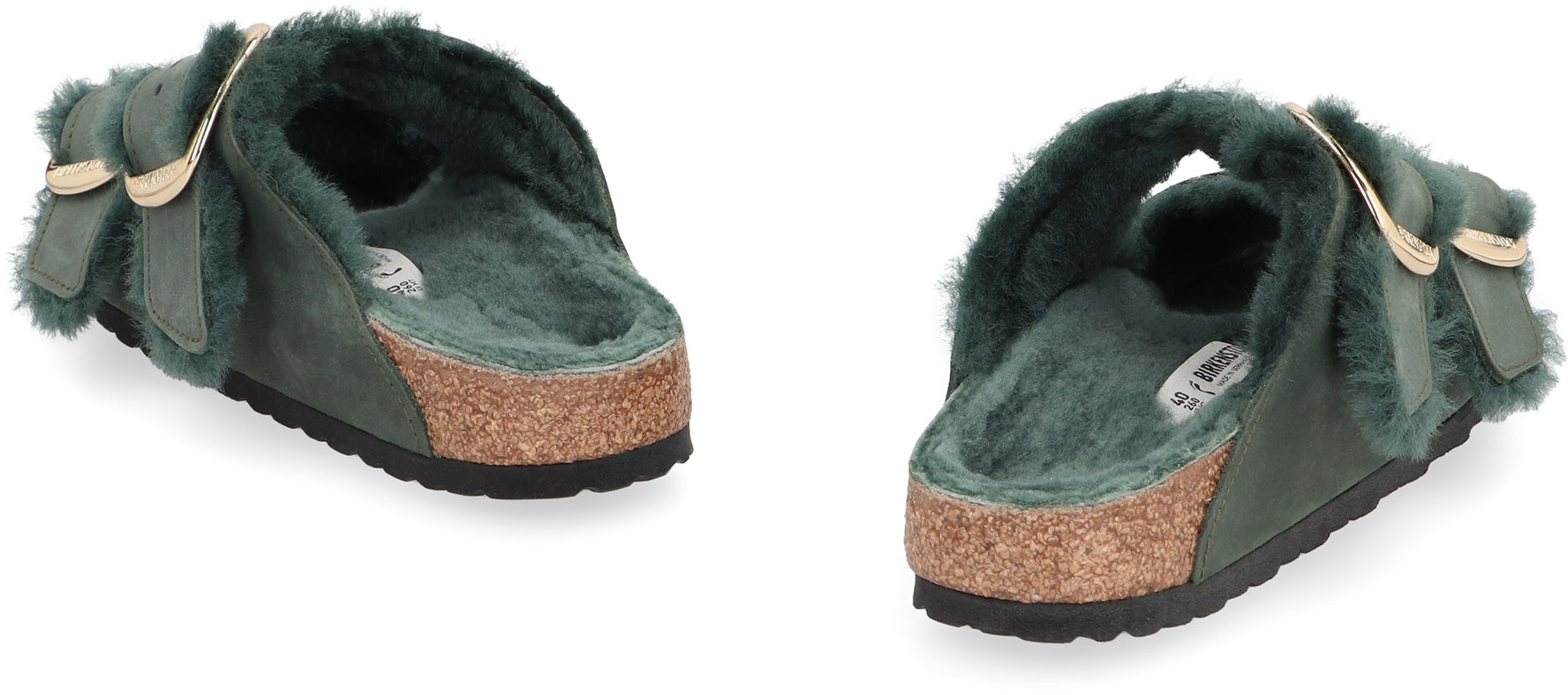 Arizona Big Buckle Leather slides