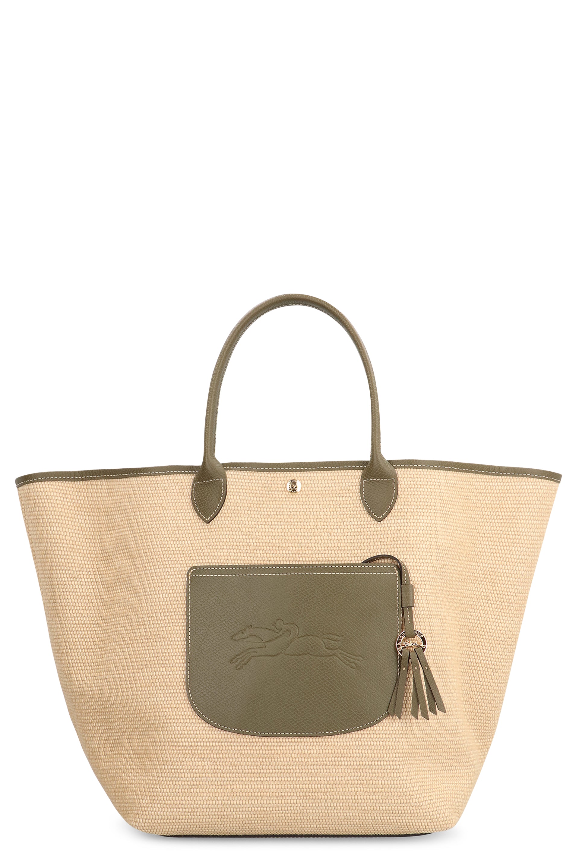 L Le Pliage Raffia tote bag