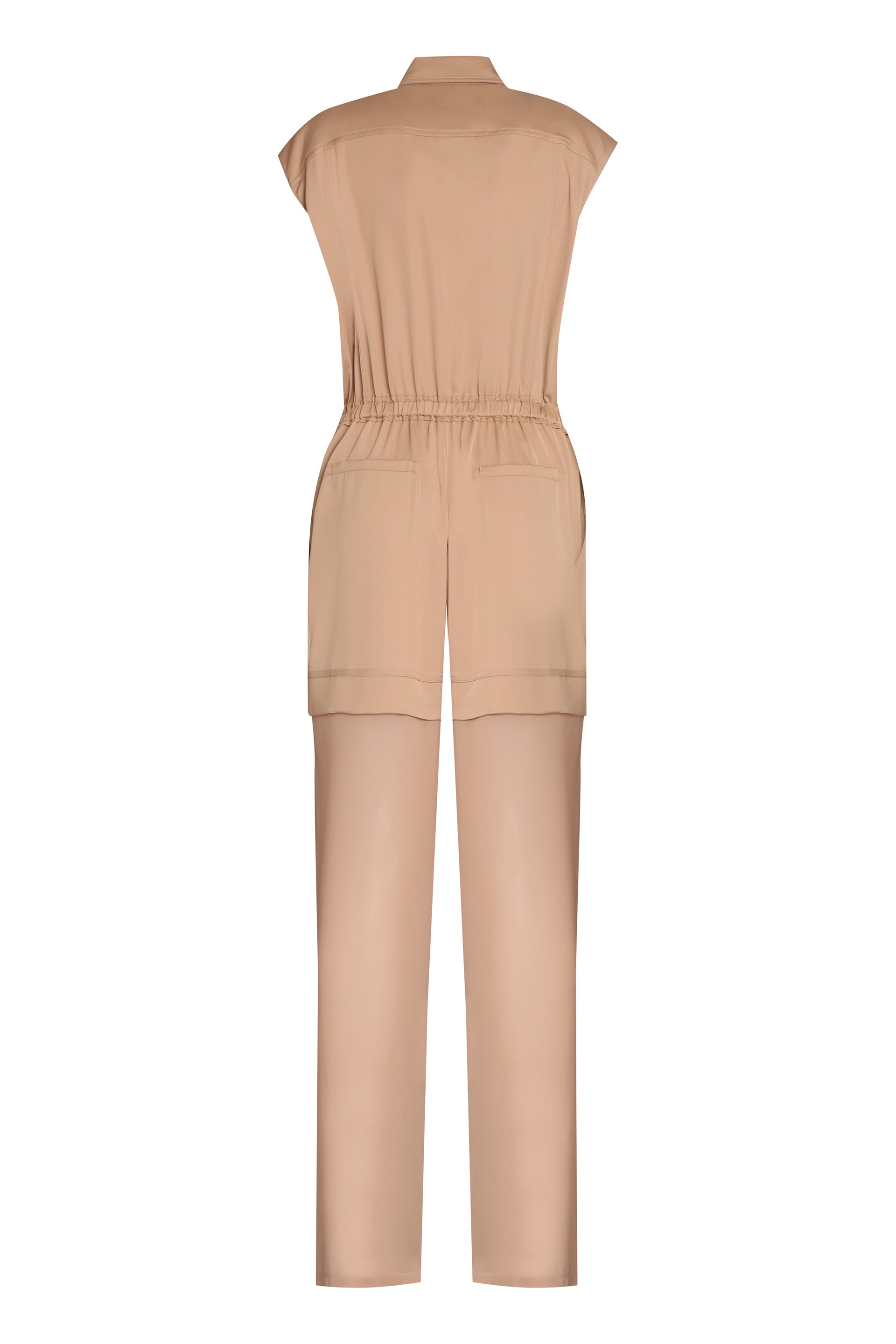 Utility crepe jumpsuit