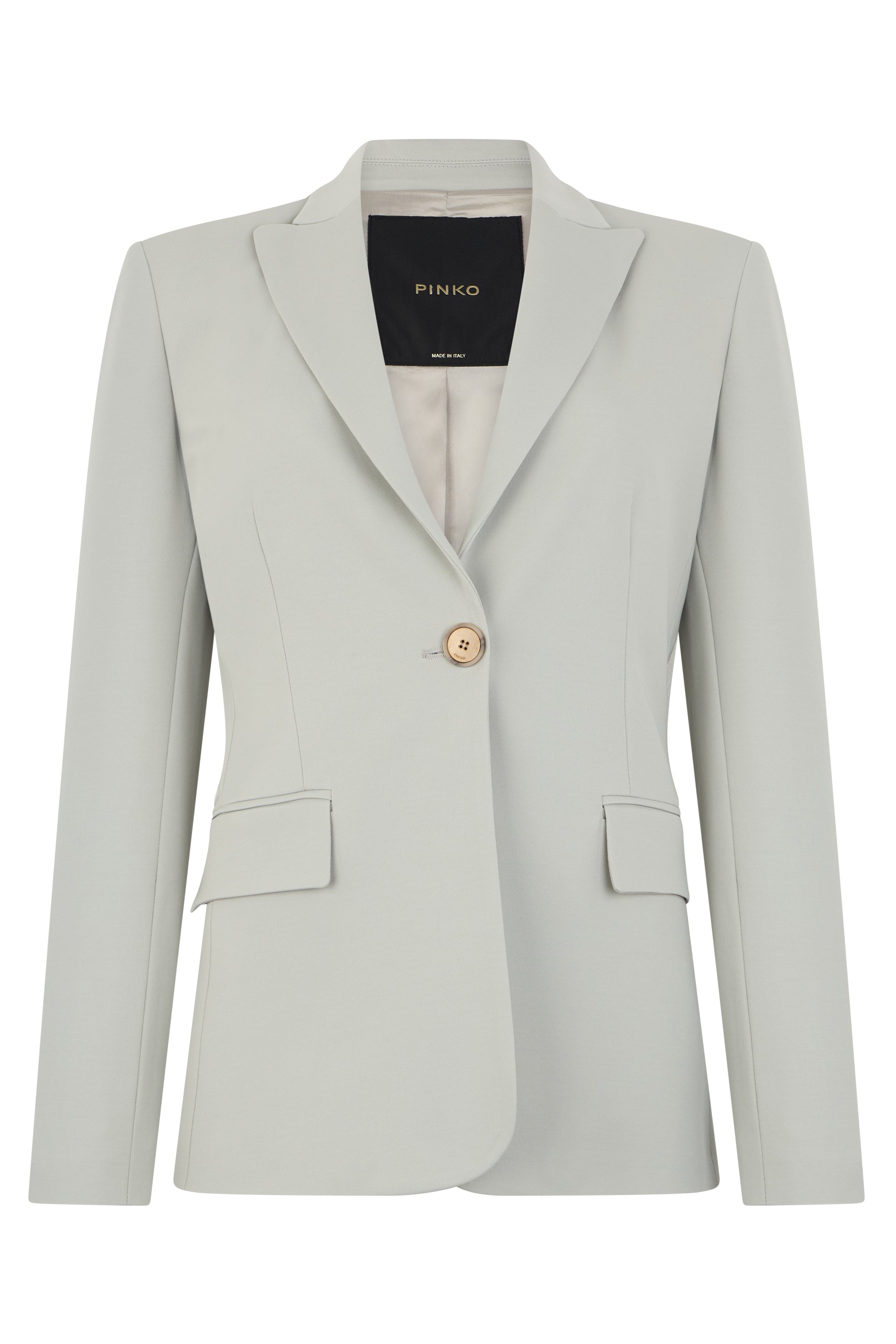 Single-breasted jacket in technical fabric