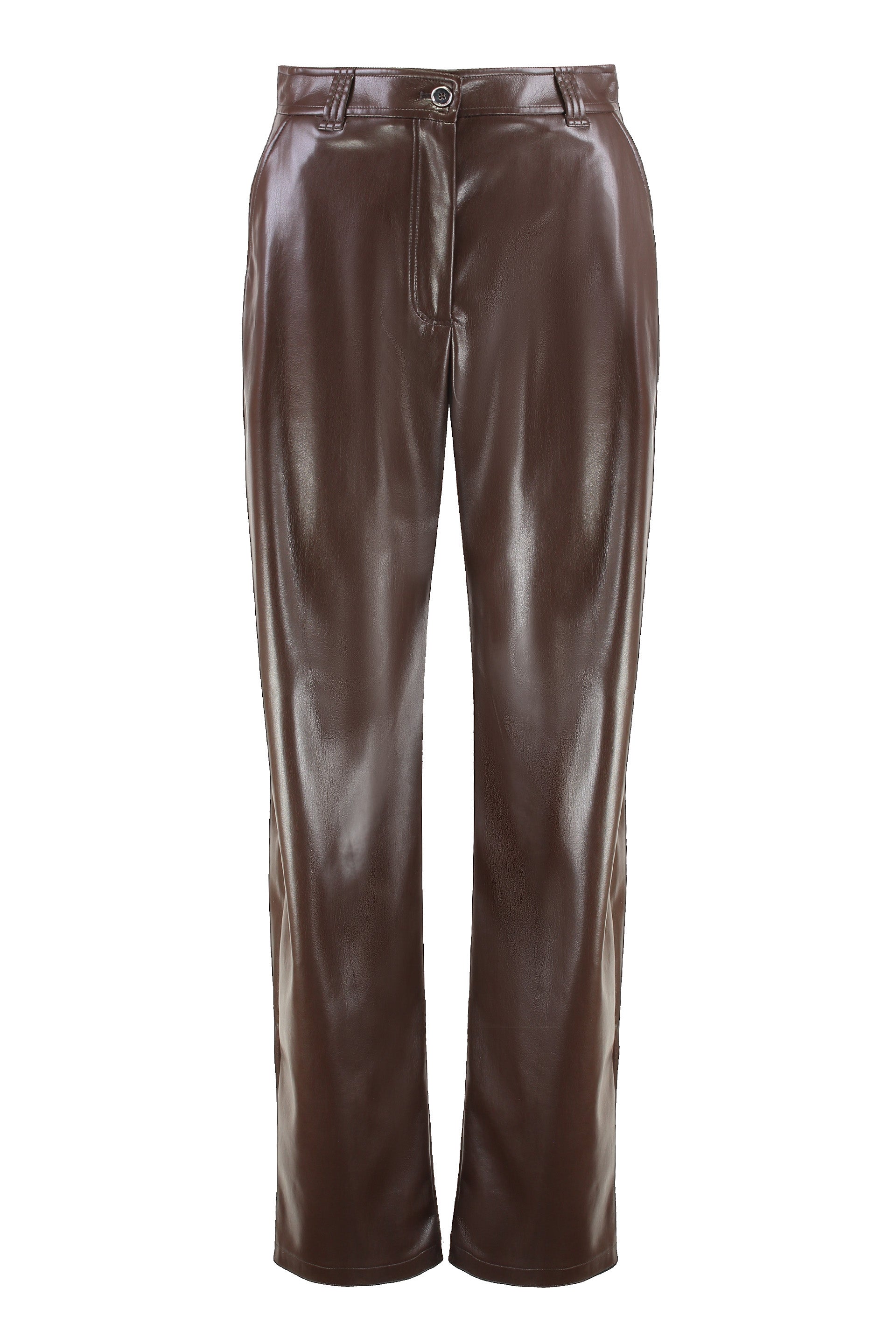 Balloon pants leather effect