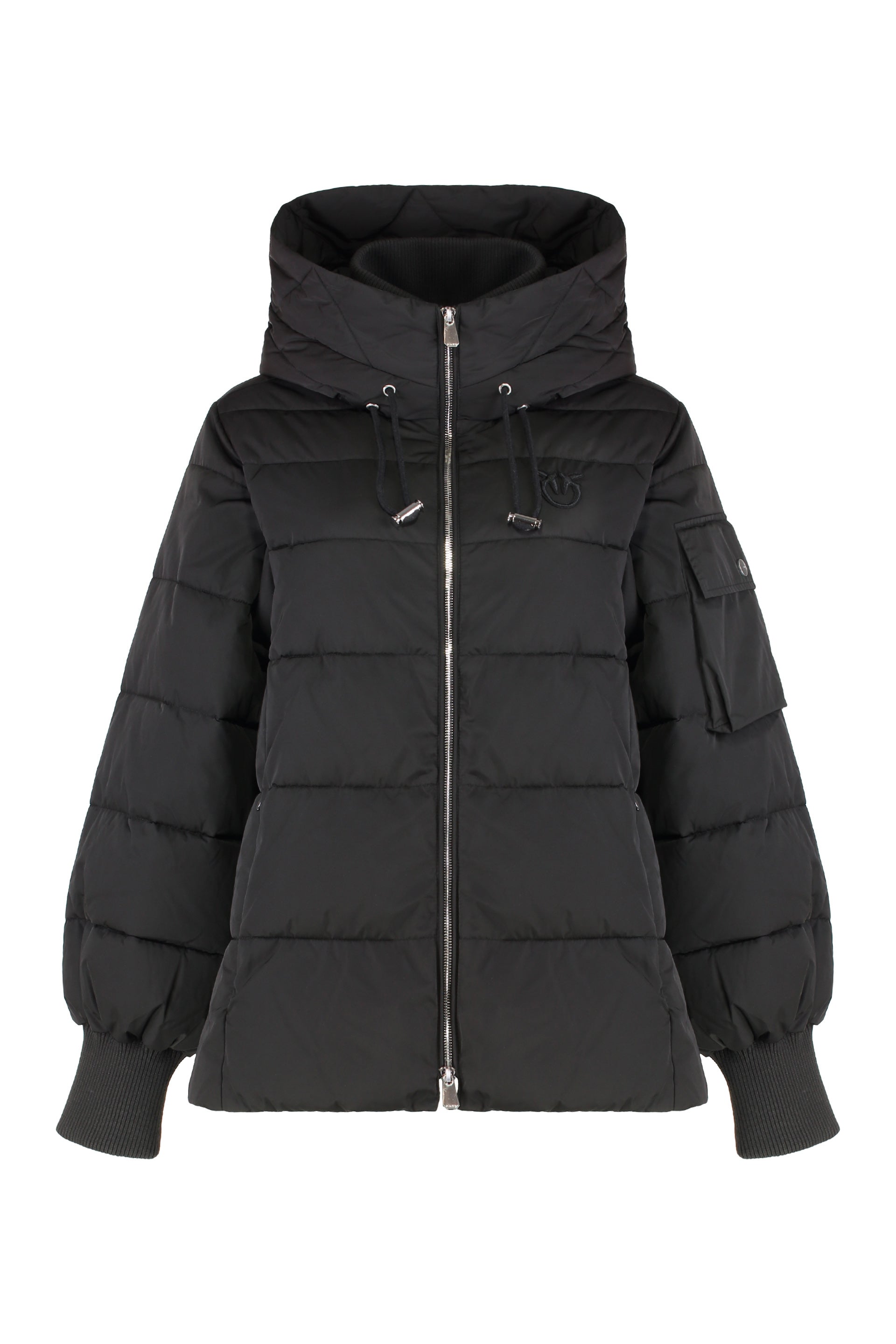 Crusca Hooded short down jacket